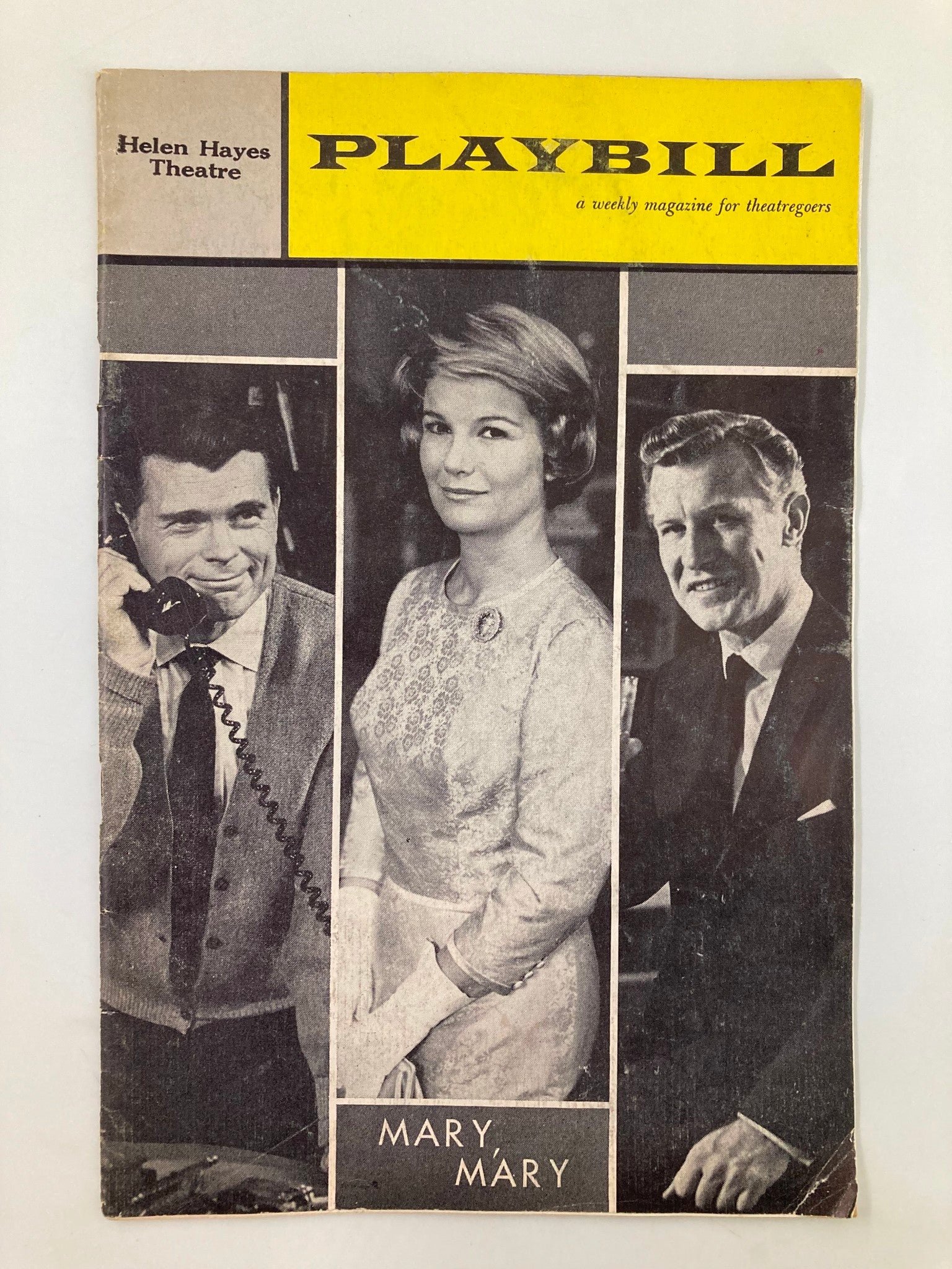 1962 Playbill Helen Hayes Theatre Barbara Bel Geddes Edward Mulhare in Mary Mary