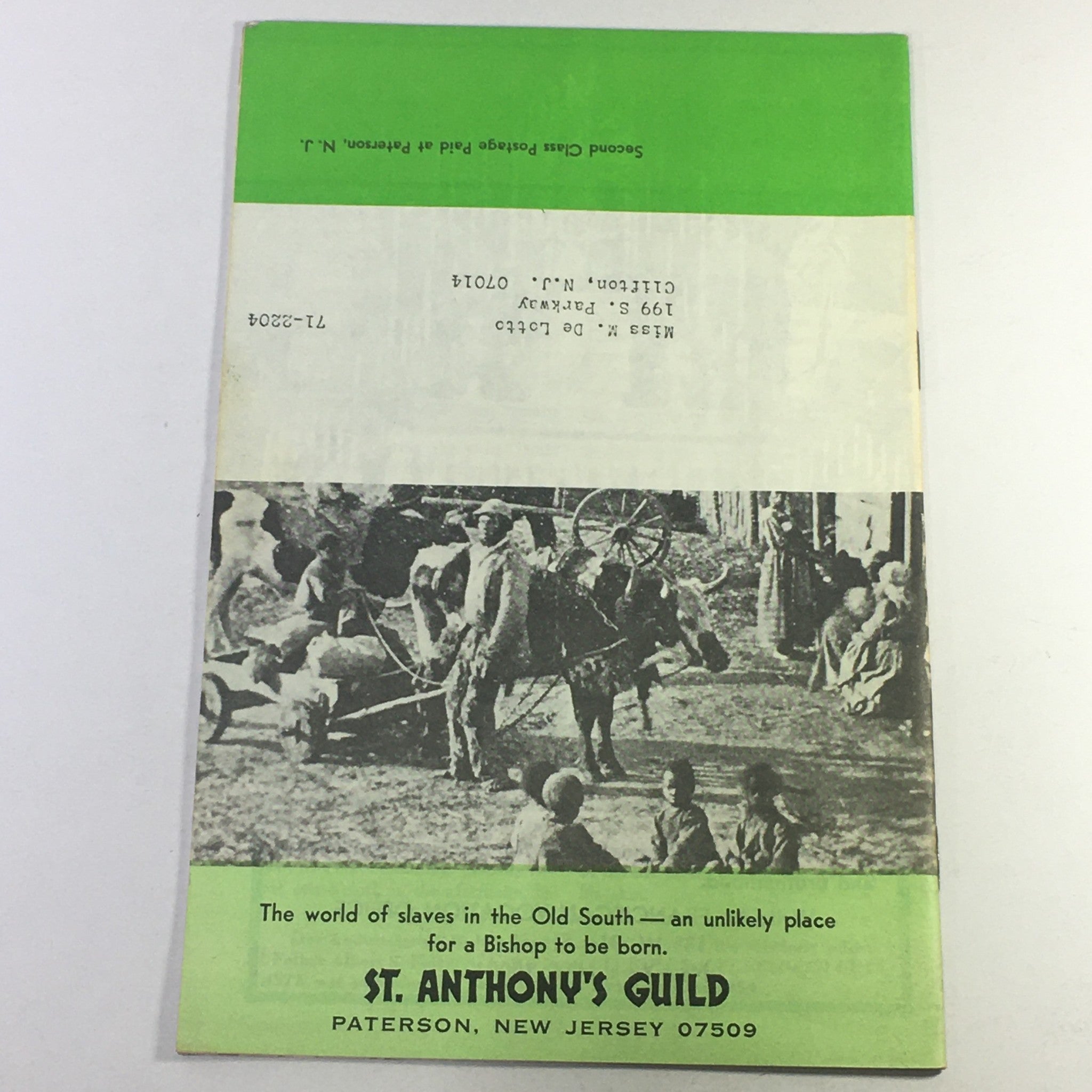 VTG Roman Catholic The Anthonian - Dark Shepherd / World of Slaves in Old South