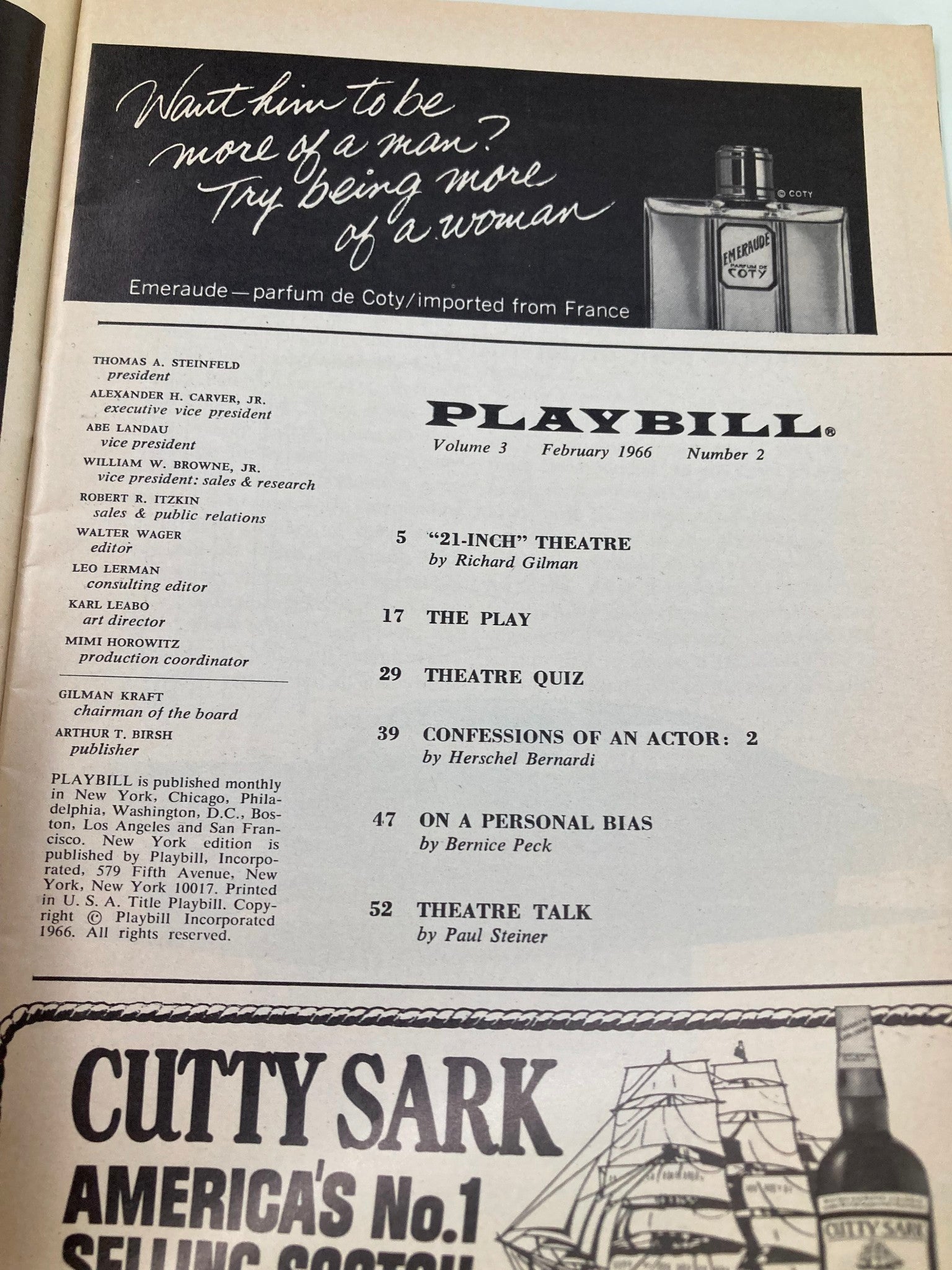 1966 Playbill The Morosco Theatre Henry Fonda in A New Comedy Generation