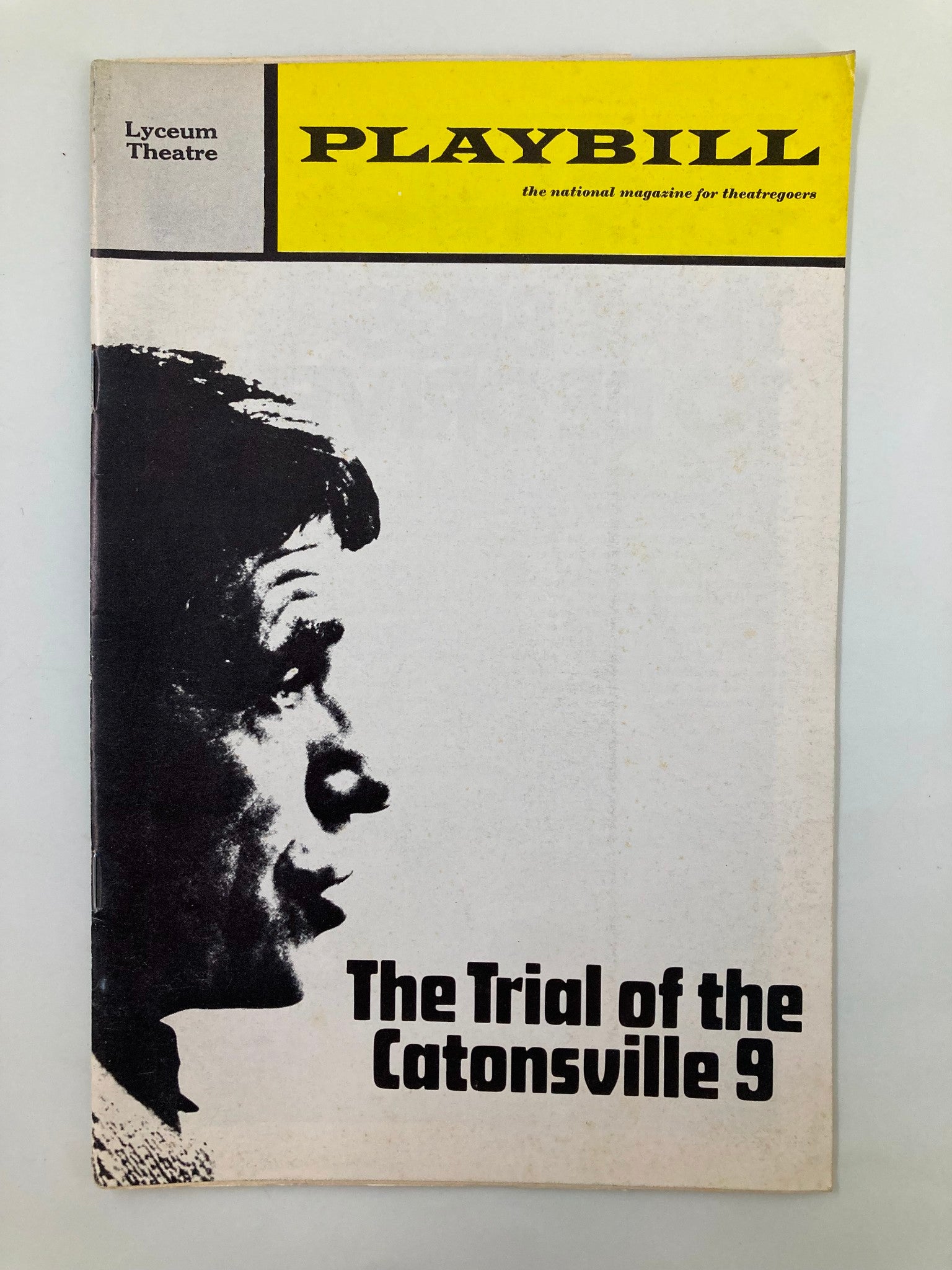 1971 Playbill Lyceum Theatre Mason Adams in The Trial of The Catonsville Nine