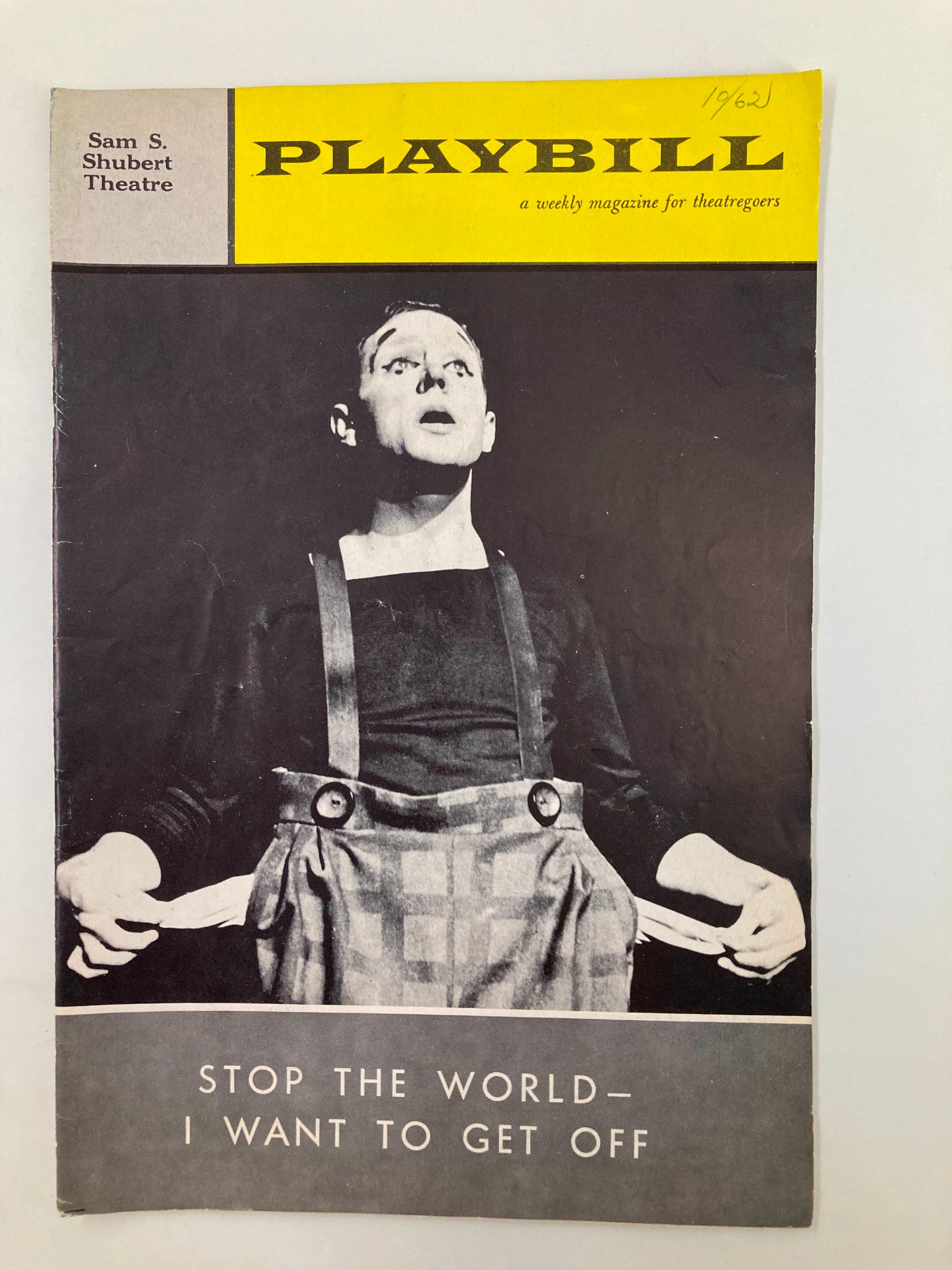 1962 Playbill Sam S. Shubert Theatre A. Newley Stop The World I Want To Get Off