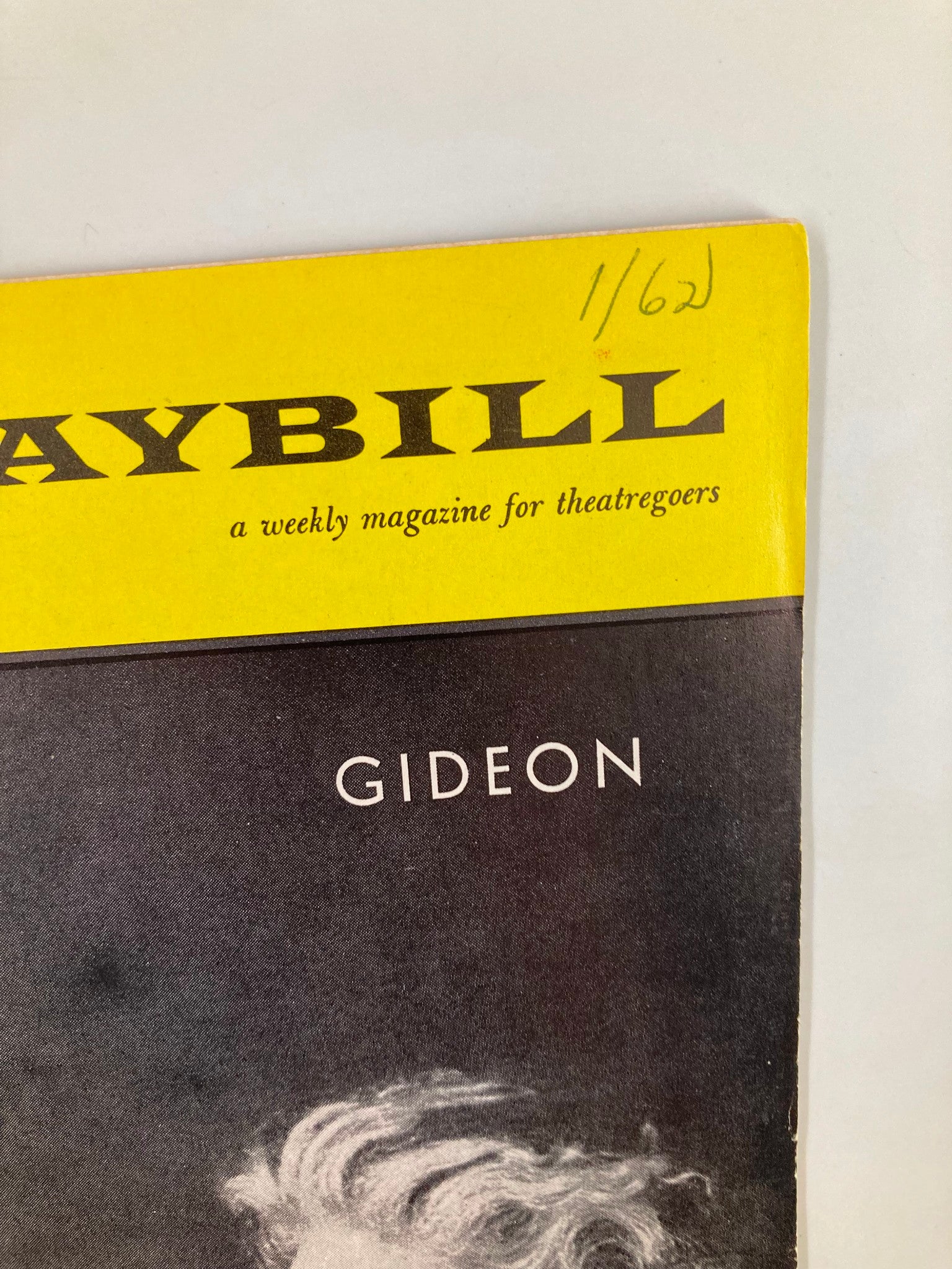 1962 Playbill The Plymouth Theatre Fredric March and Douglas Campbell in Gideon