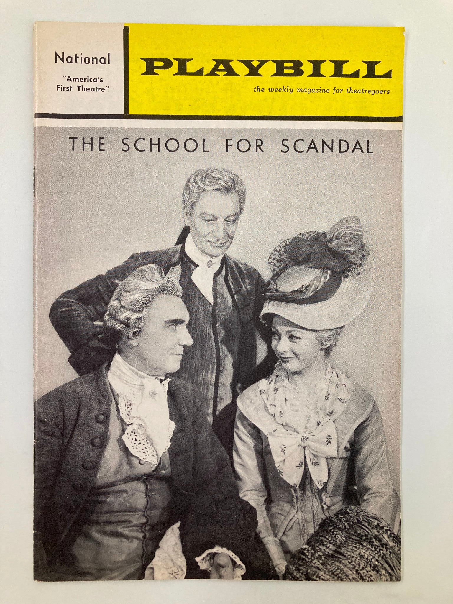 1963 Playbill National Theatre Richard Easton in The School for Scandal