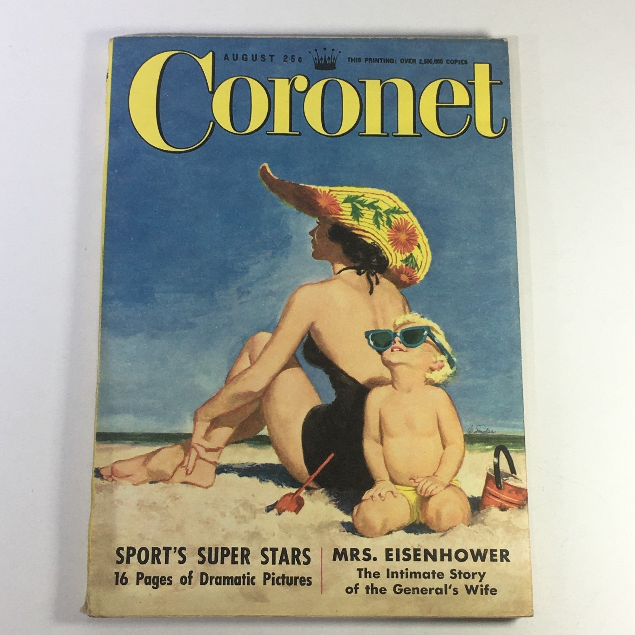 VTG Coronet Magazine August 1951 - The Intimate Story of Mrs. Mamie Eisenhower