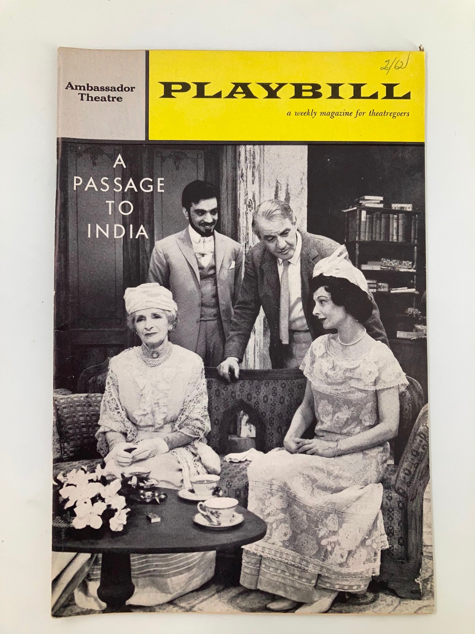 1962 Playbill Ambassador Theatre Zia Mohyeddin in A Passage to India