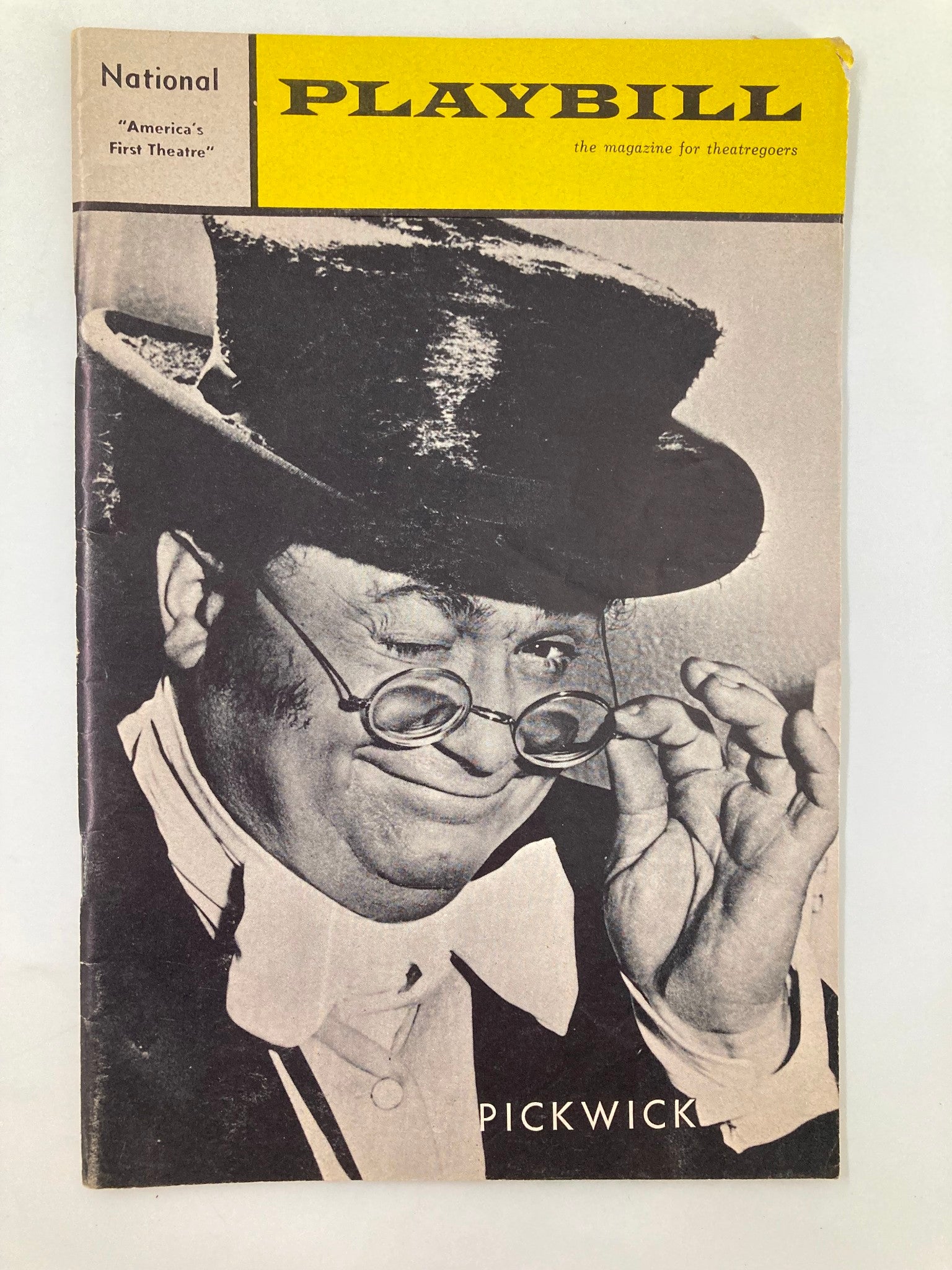 1965 Playbill National Theatre Harry Secombe in A Victorian Musical Pickwick