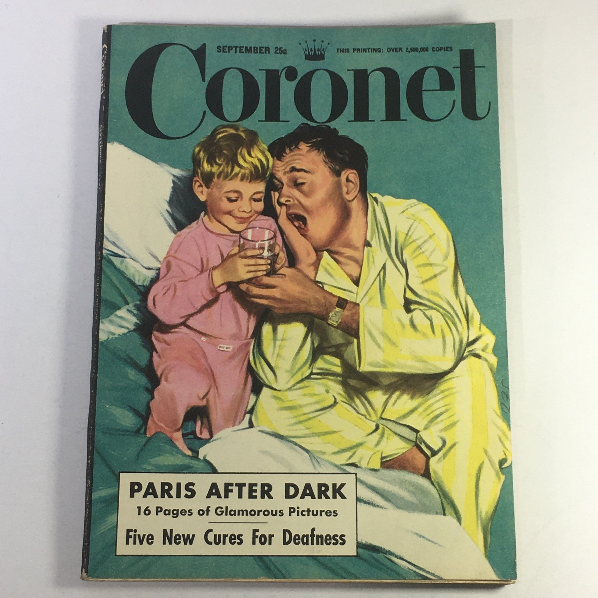 VTG Coronet Magazine September 1951 - Paris After Dark / 5 Cures For Deafness