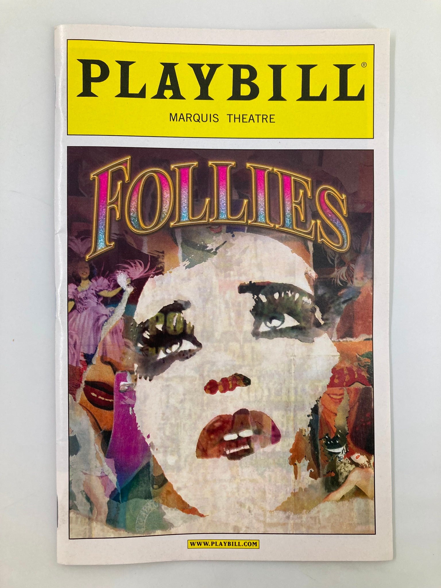 2011 Playbill Marquis Theatre Bernadette Peters, Ron Raines in Follies VG