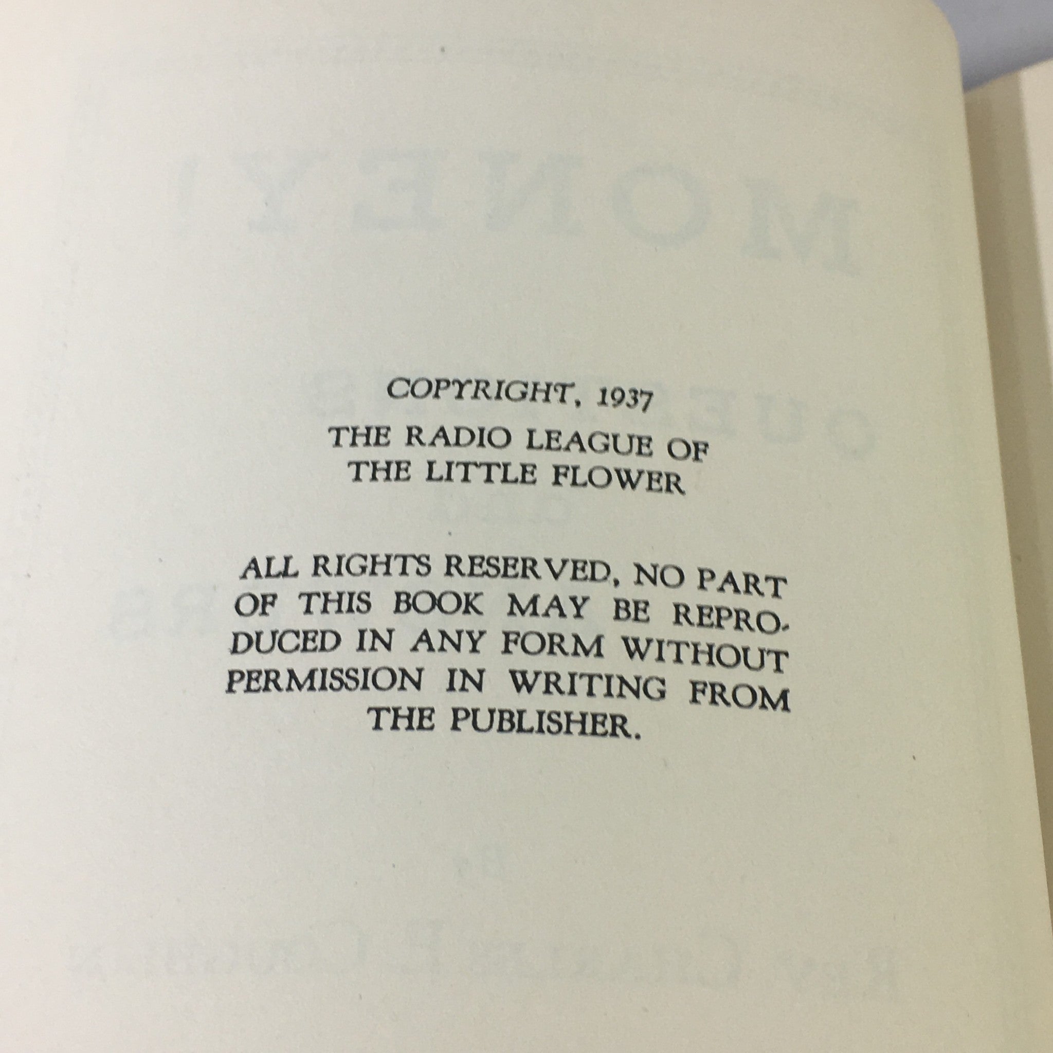 VTG 1937 Money Questions and Answers by Rev. Charles E. Coughlin Revised Edition