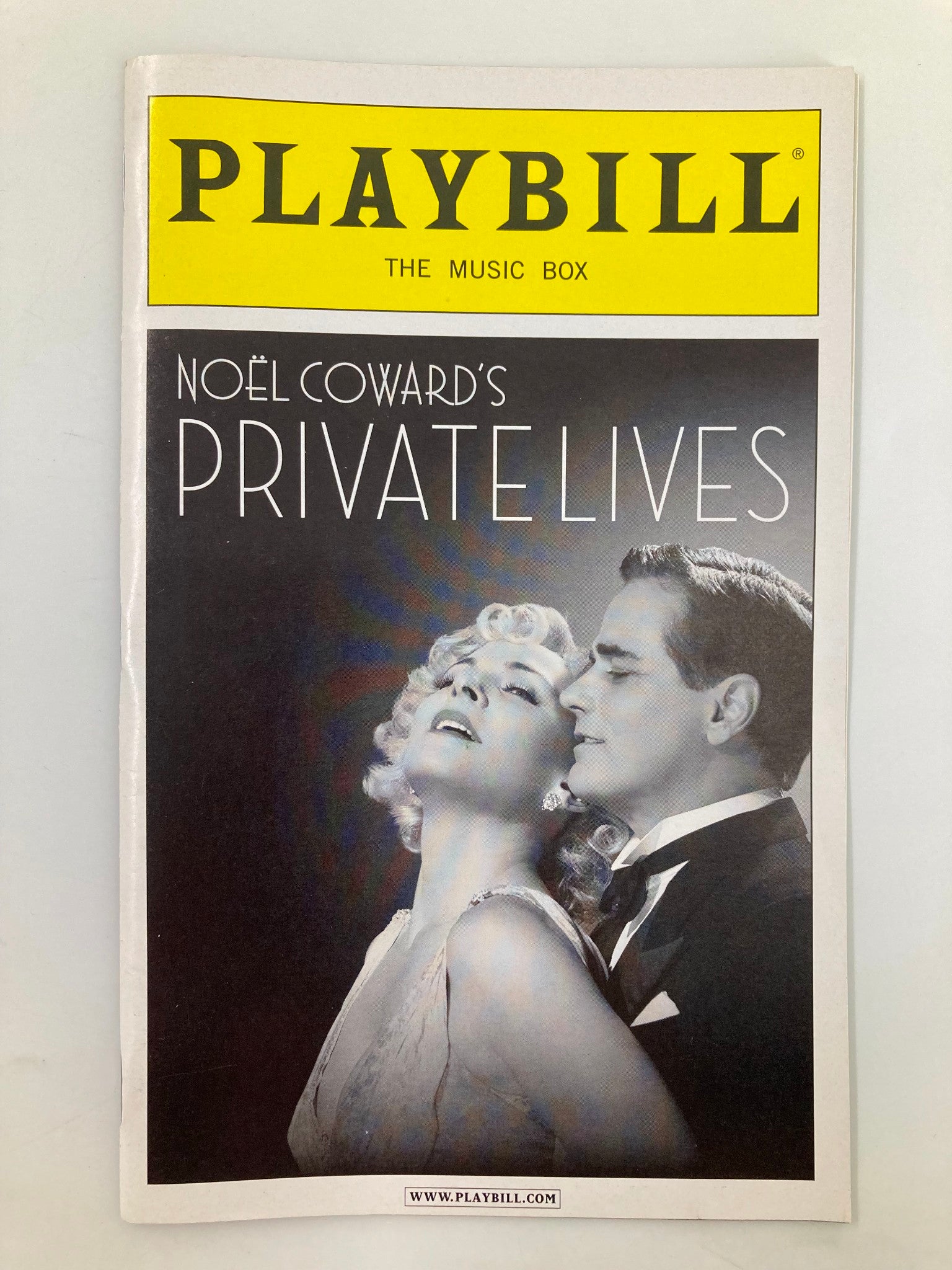 2011 Playbill The Music Box Kim Cattrall, Paul Gross in Private Lives VG