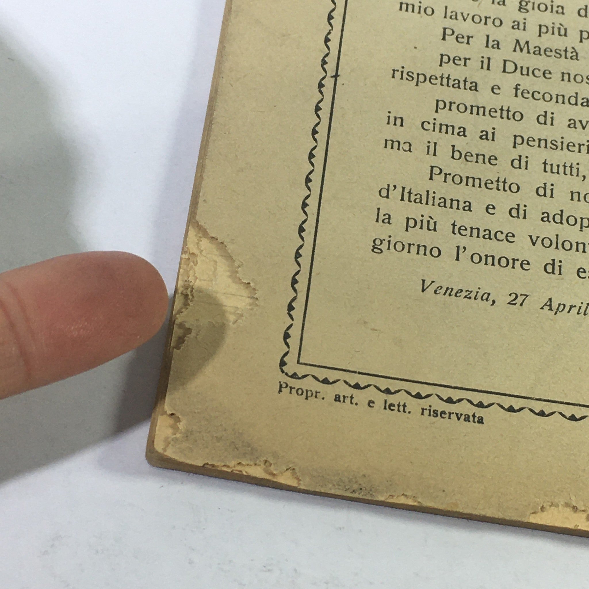 VTG 1932 Opera Nazionale Balilla Il Fascismo by Maria Pezze' Pascolato