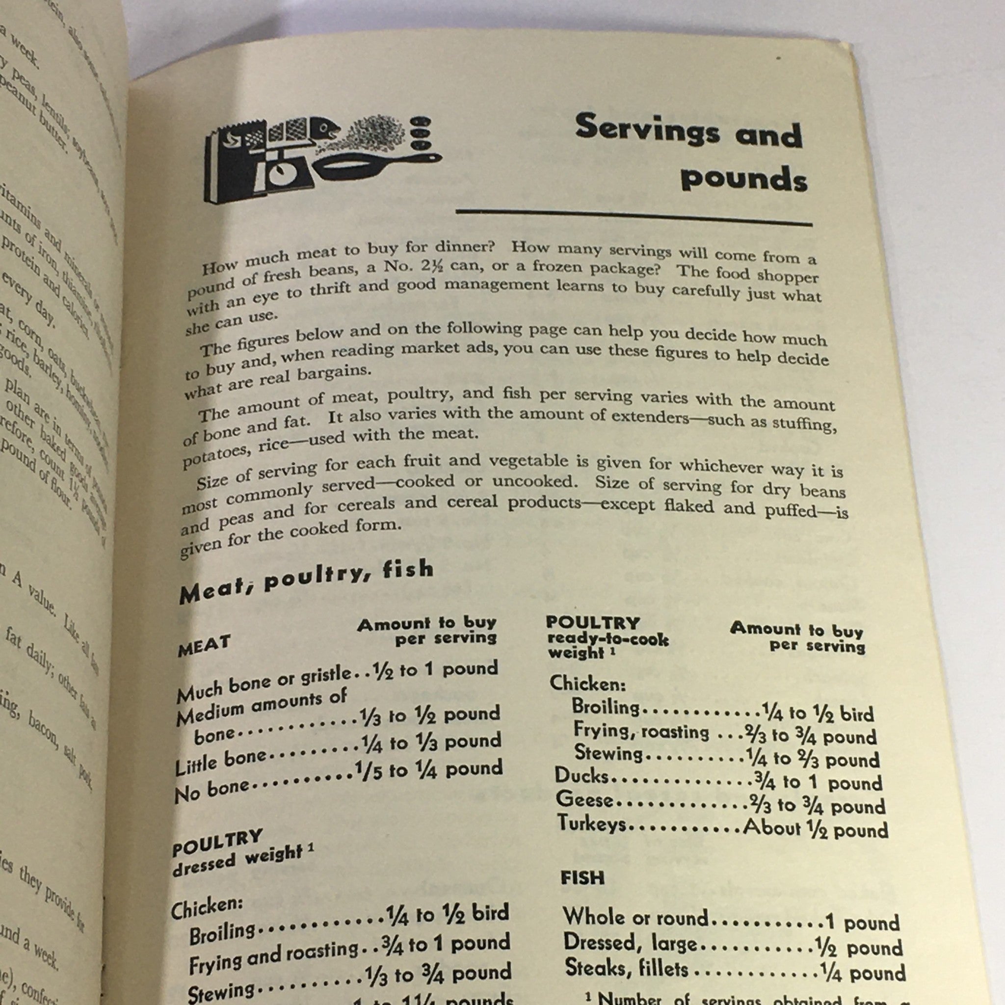 VTG February 1950 USDA Bulletin #1 Family Fare, Separate 1 Nutrition Up To Date