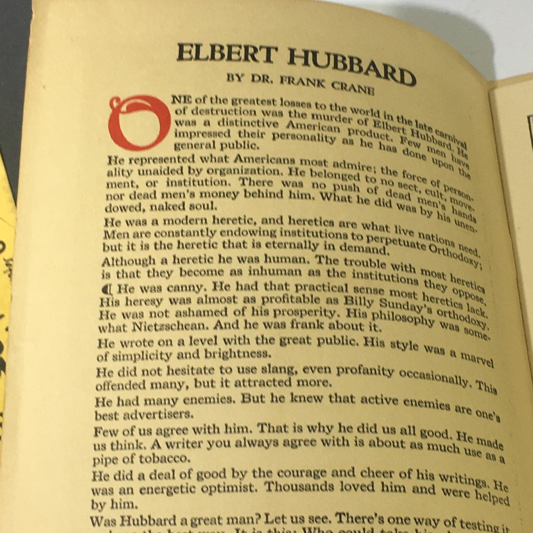 VTG January 1922 - Selected Writings of Elbert Hubbard Volume I-XIV Complete