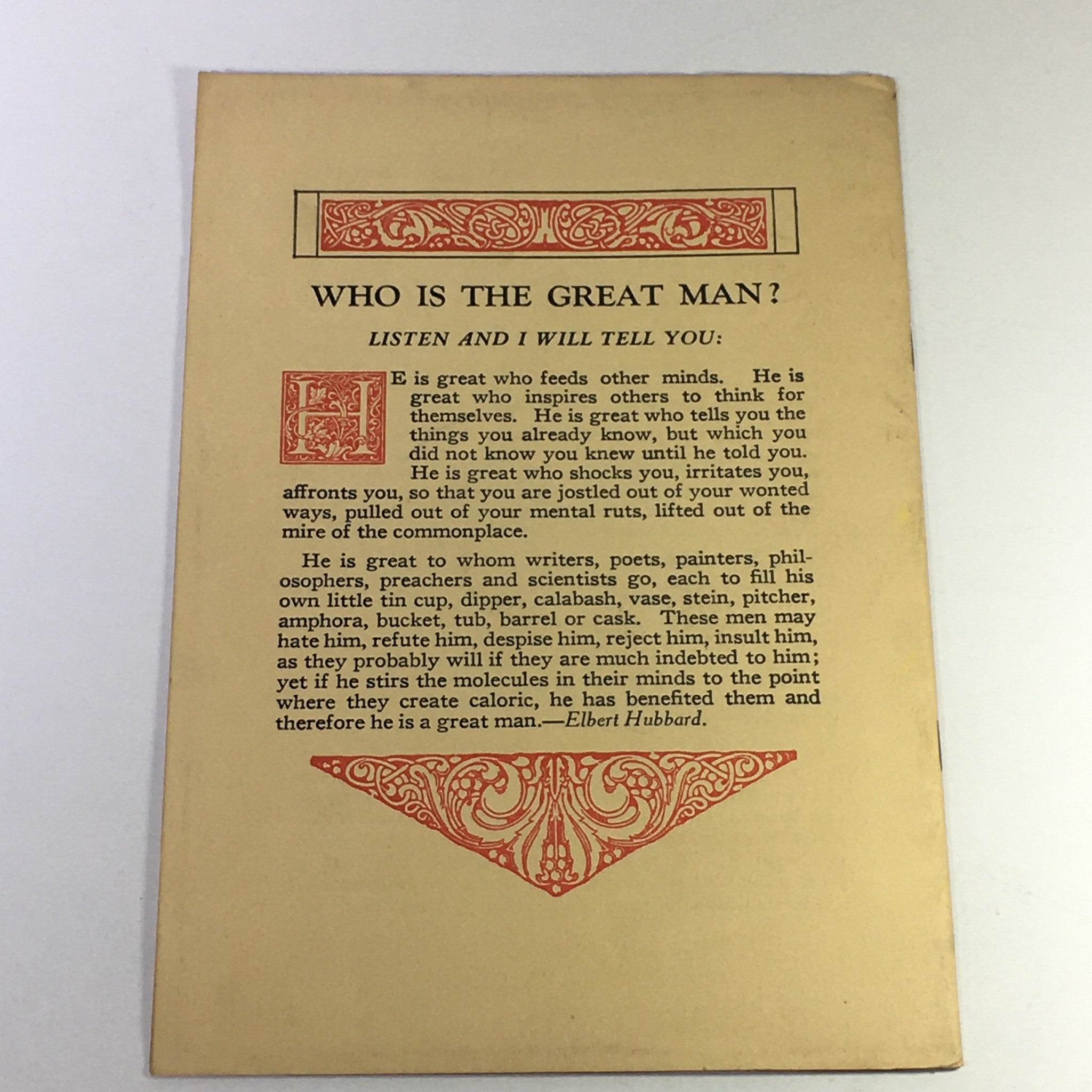 VTG January 1922 - Selected Writings of Elbert Hubbard Complete Volume I-XIV