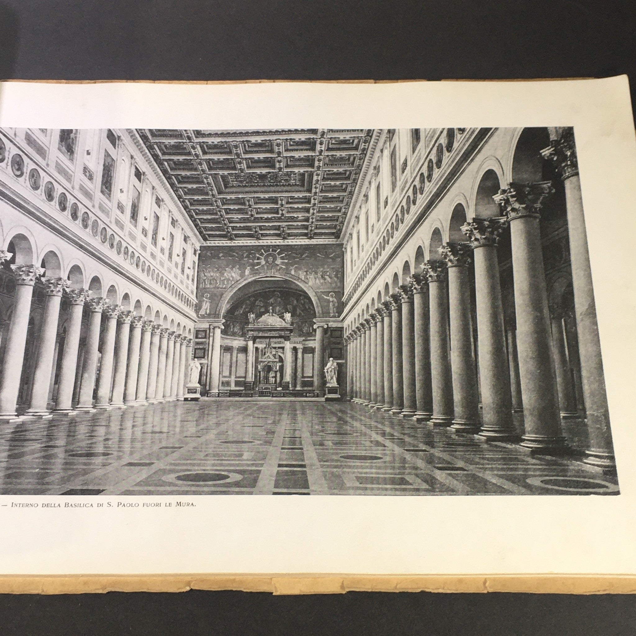 VTG Rare Roma Architecture Serie N. 44 Interno Della Basilica Di S. Paolo