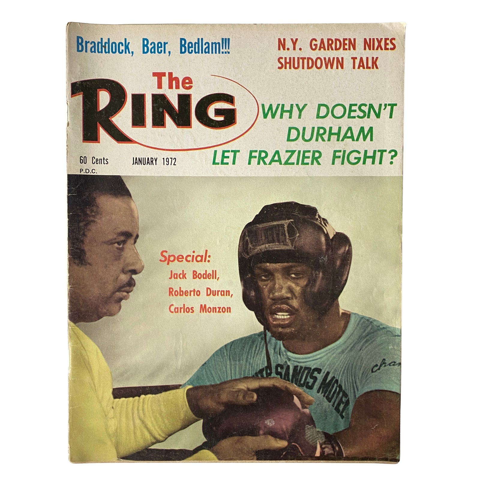 The Ring Magazine January 1972 Yancey "Yank" Durham Cover No Label VG