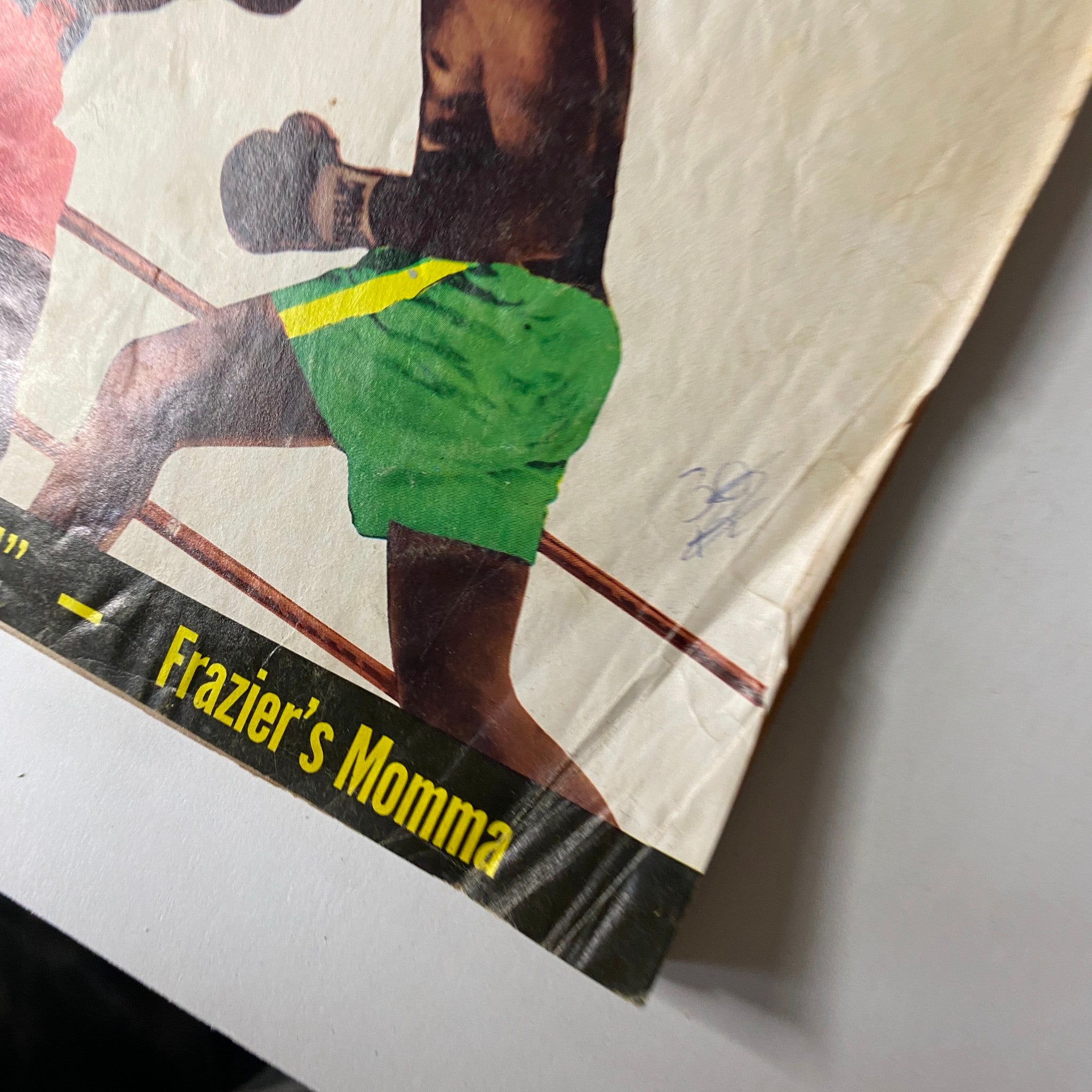 The Ring Magazine October 1971 Muhammad Ali, Joe Frazier Cover No Label