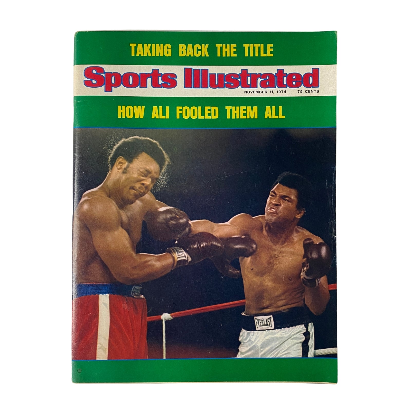 Sports Illustrated Magazine November 11, 1974 Muhammad Ali Cover No Label