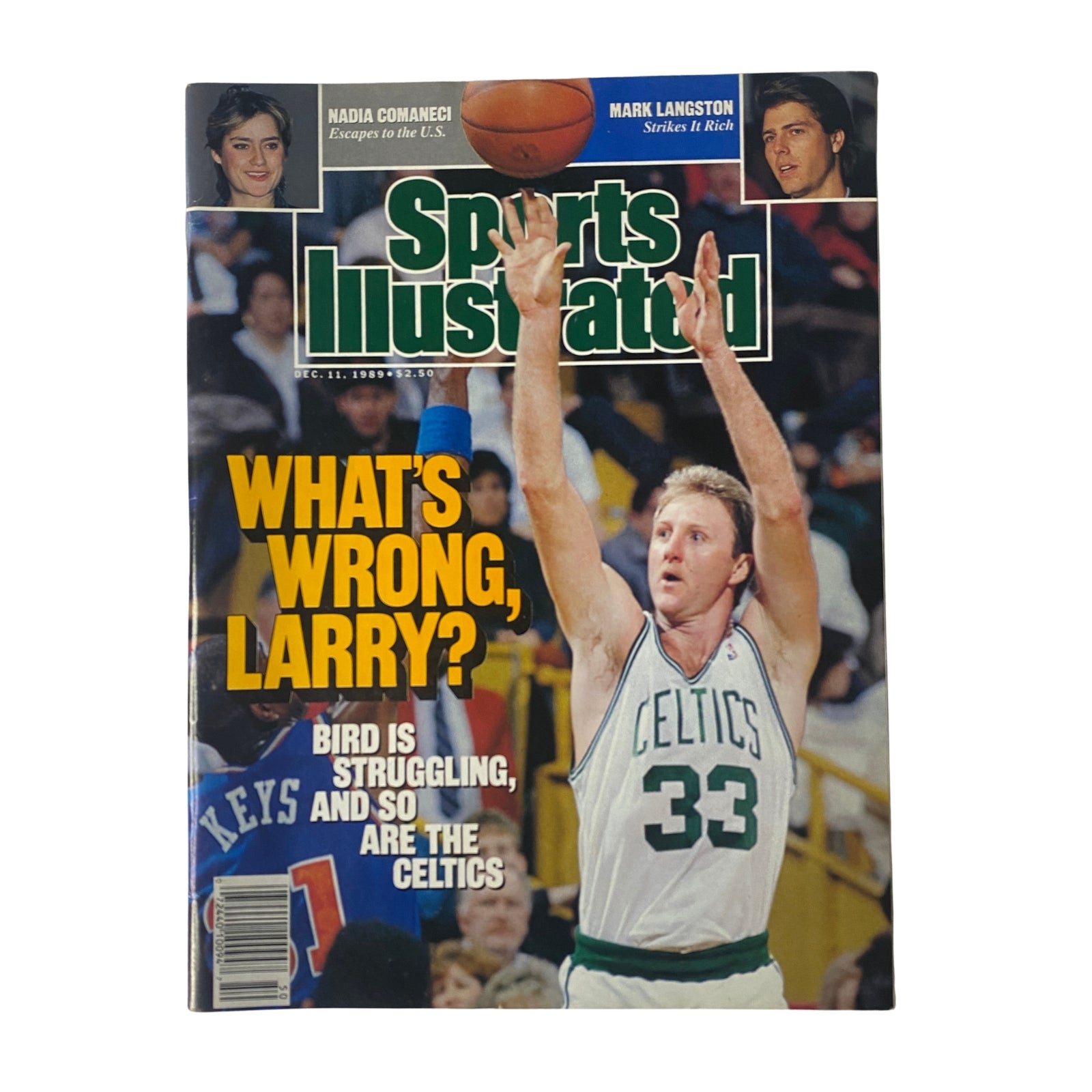 Sports Illustrated Magazine December 11, 1989 Larry Bird Cover No Label VG