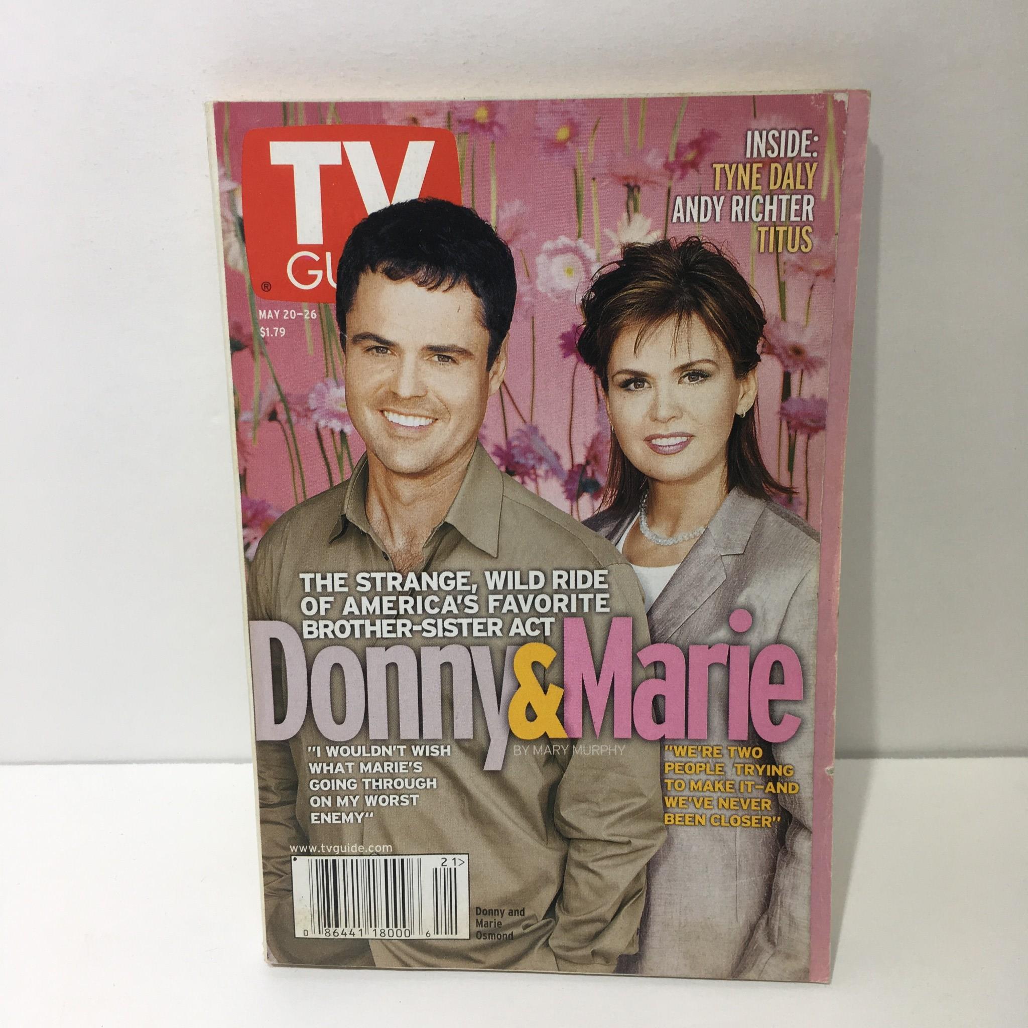 TV Guide May 20-26 2000 Donny and Marie Osmond