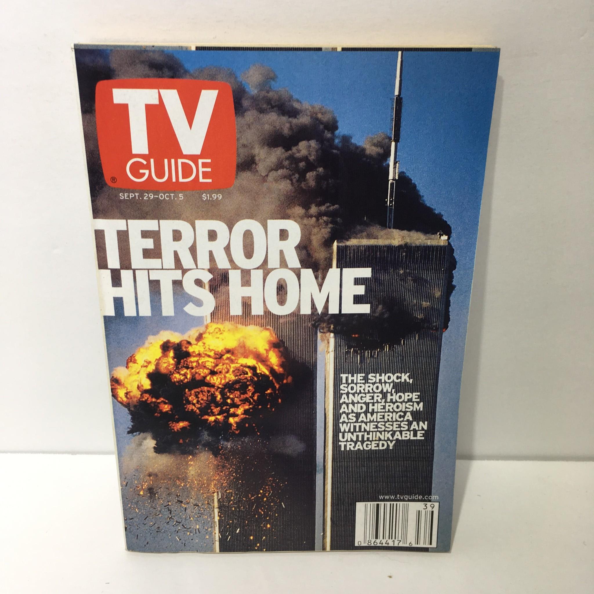 TV Guide Sept 29-Oct 5 2001 New York City Trade Center Attacks Cover