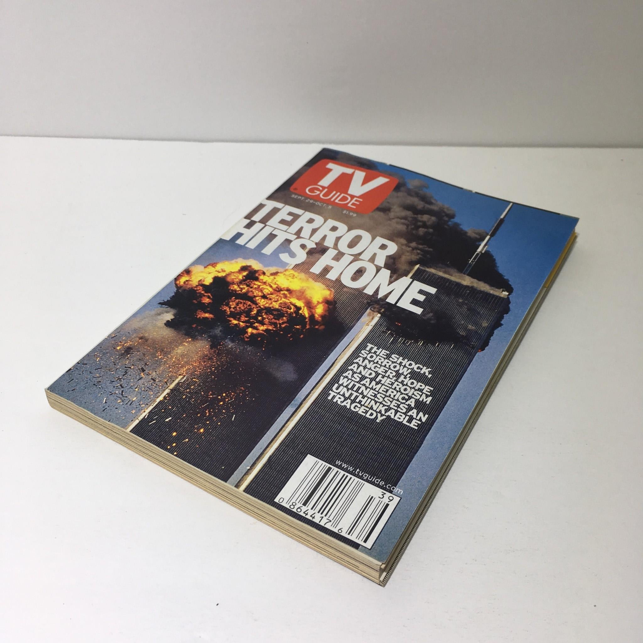 TV Guide Sept 29-Oct 5 2001 New York City Trade Center Attacks Cover