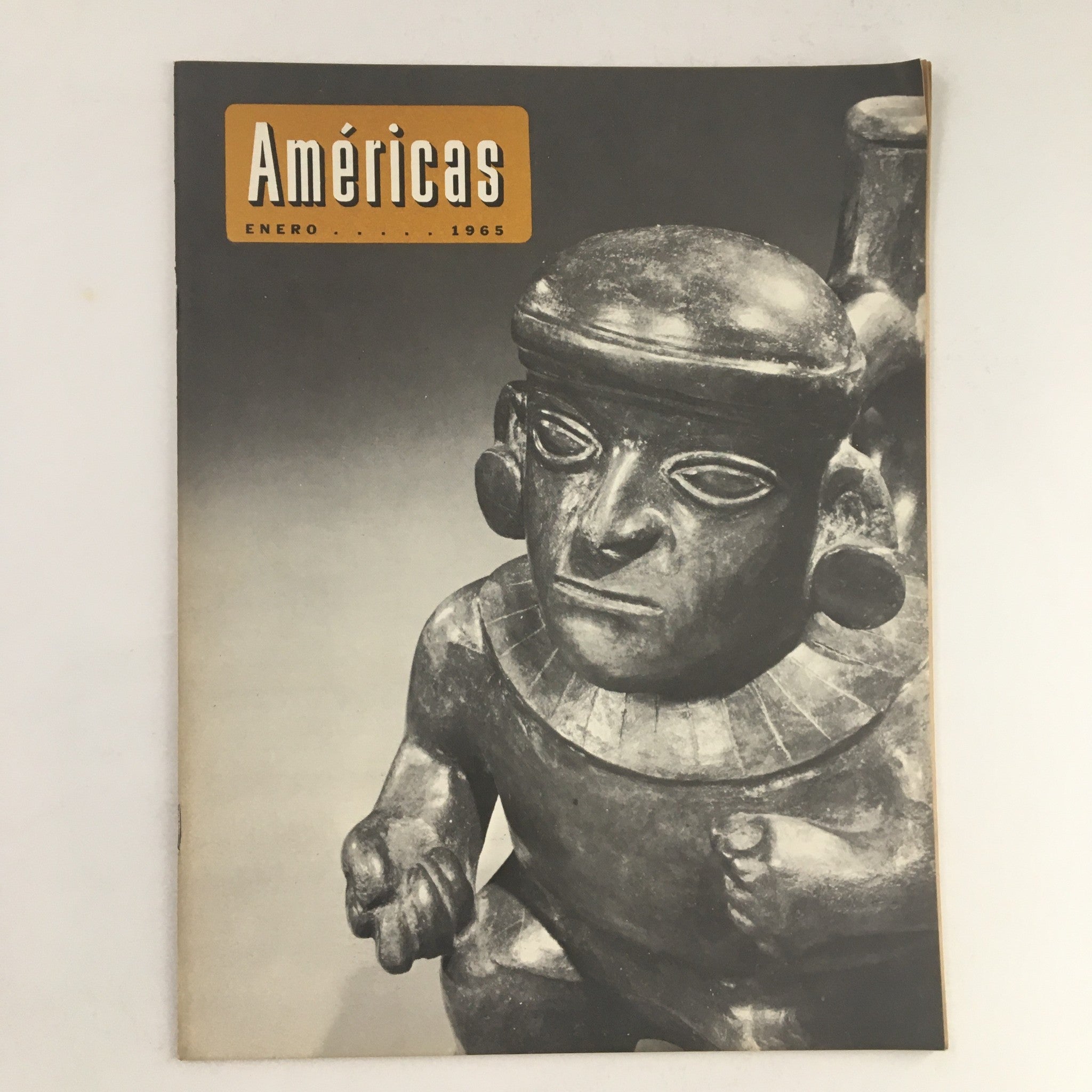 Americas Magazine January 1965 A Photograph of an Ancient Artifact No Label