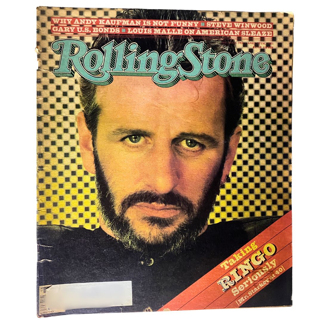 VTG Rolling Stone Magazine April 10 1981 No. 342 Ringo Starr by Micahel Childers