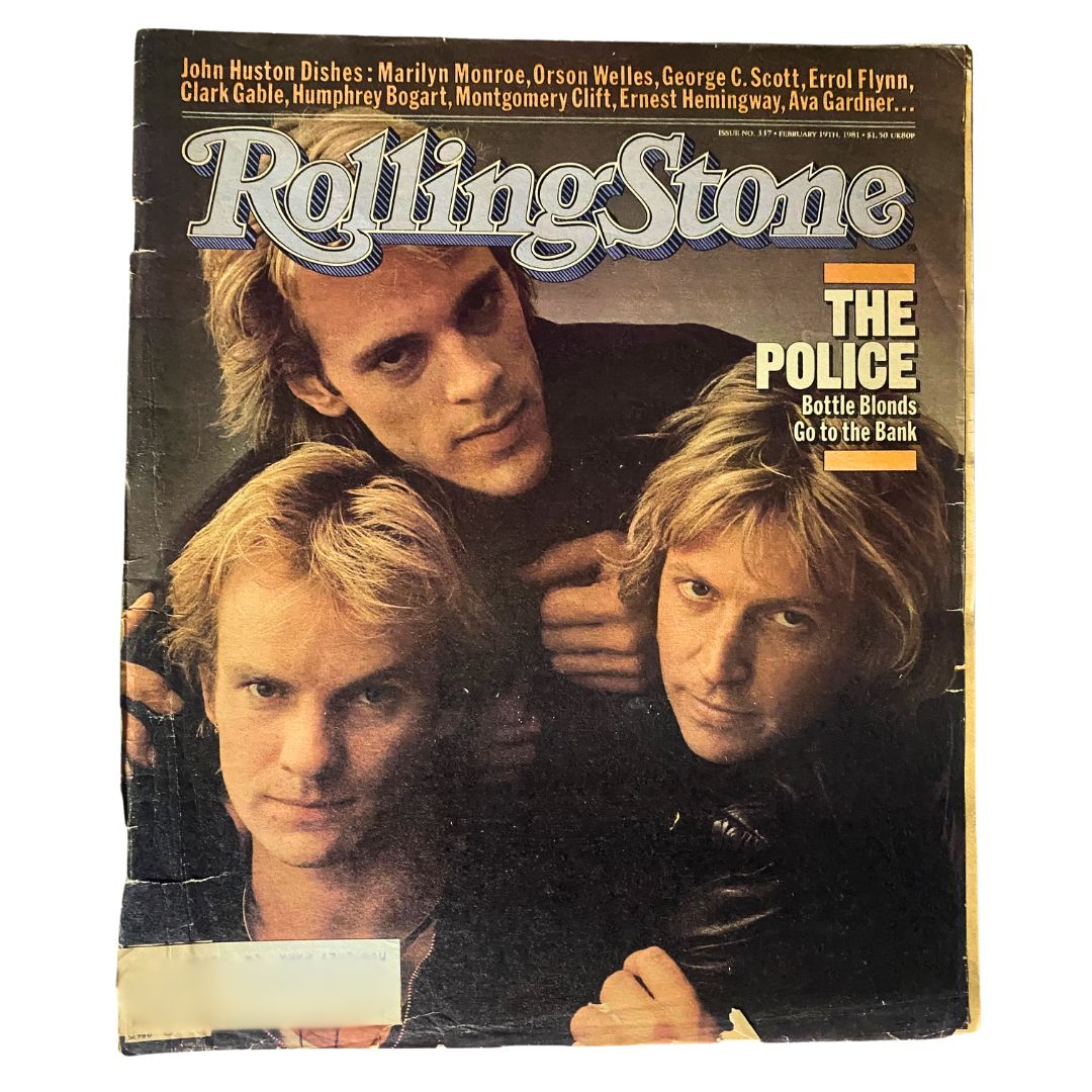 VTG Rolling Stone Magazine February 19 1981 No. 337 The Police Cover