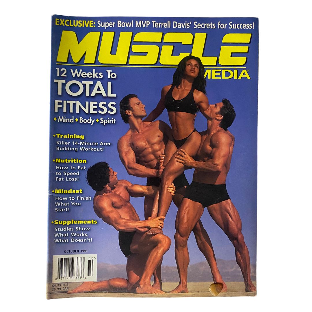 Muscle Media Magazine October 1998 12 Weeks To Total Fitness VG No Label