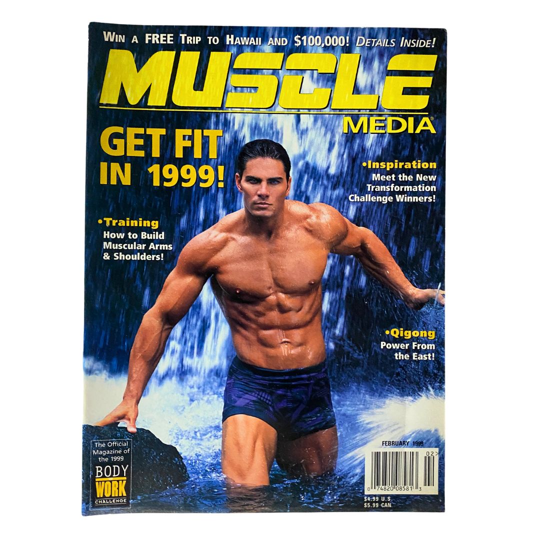 Muscle Media Magazine February 1999 How To Build Muscular Arms VG No Label