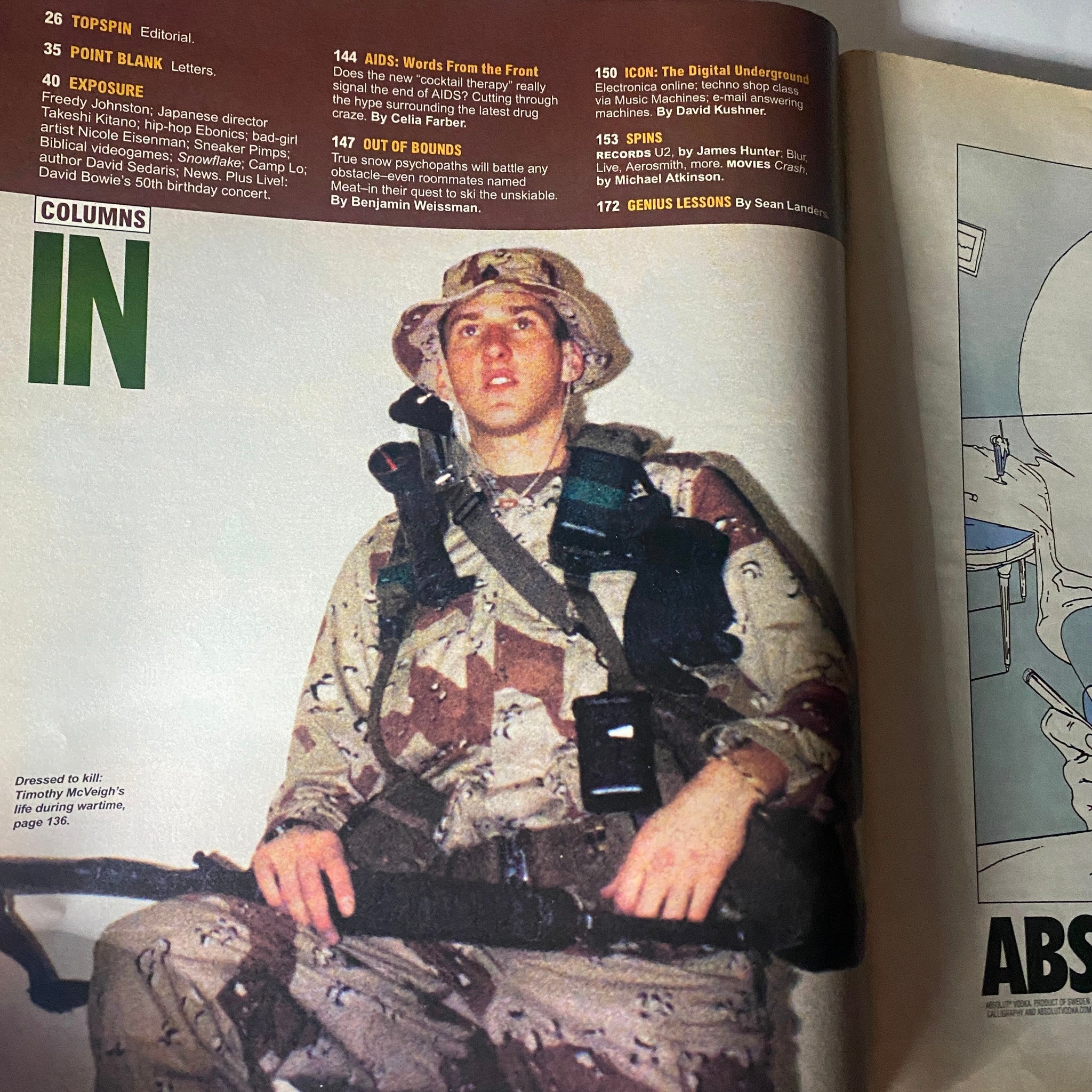 Spin Magazine April 1997 Timothy McVeigh The Gulf War Years