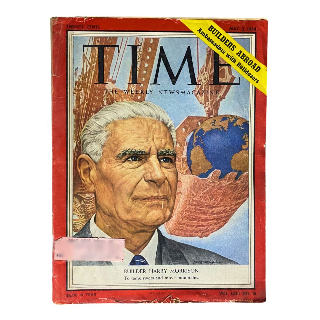 VTG Time Magazine May 3, 1954 Vol 63 No. 18 Builder Harry Morrison Cover