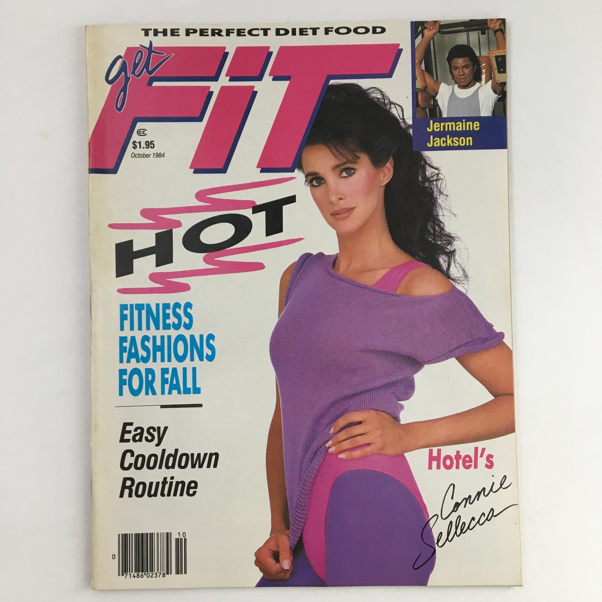 Get Fit Magazine October 1984 Connie Sellecca and Jermaine Jackson No Label