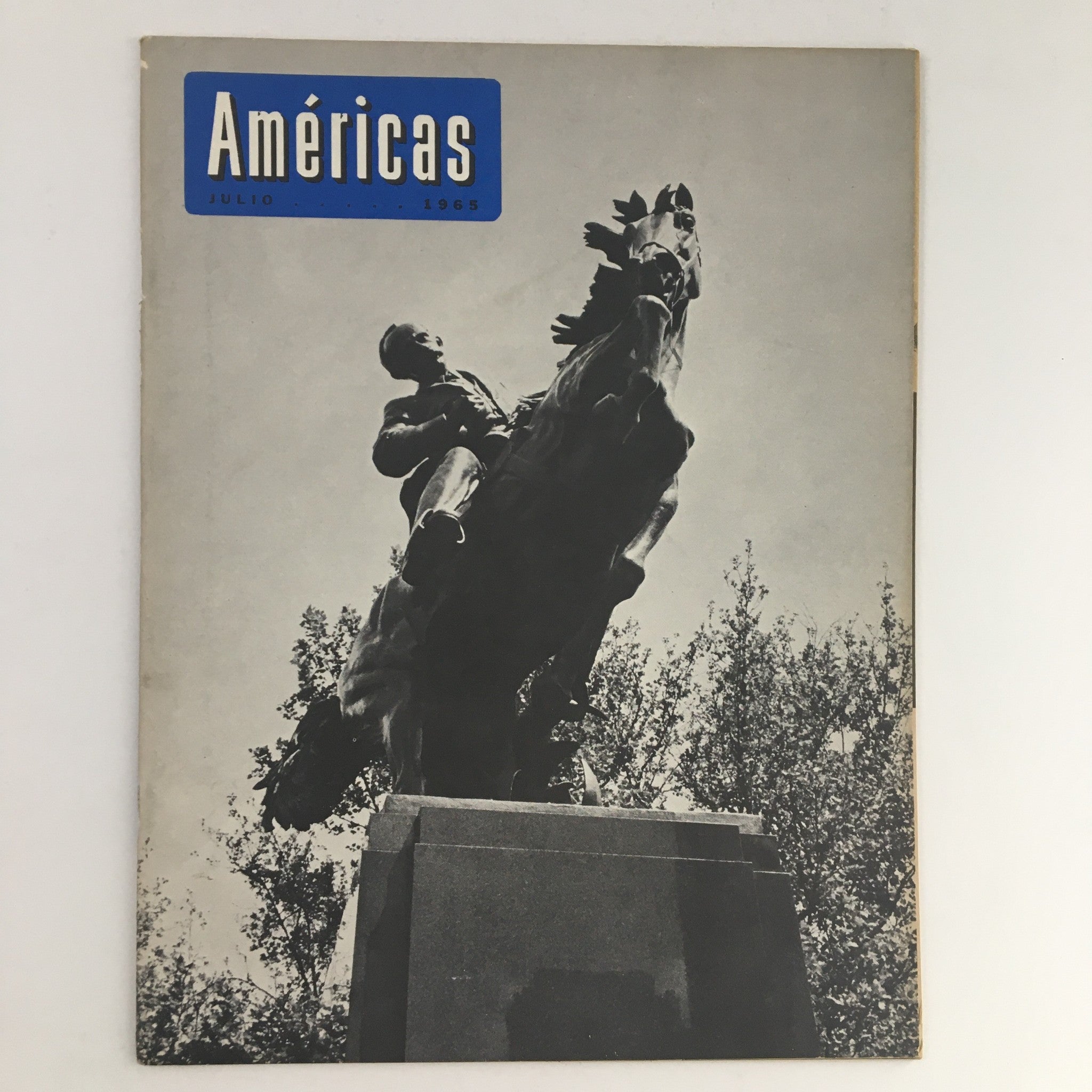 Americas Magazine July 1965 Statue of A Man on A Horse Feature