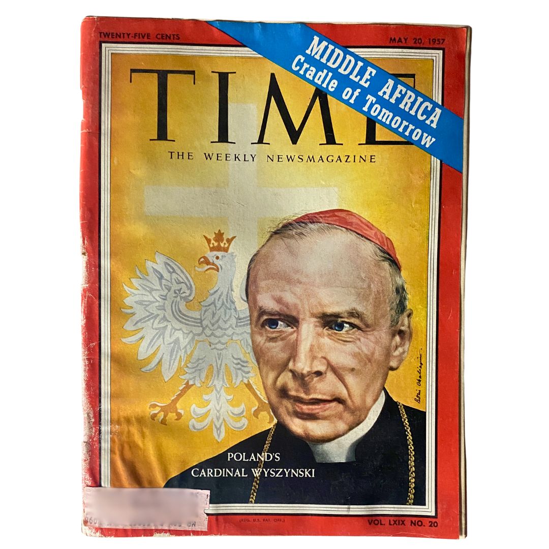 VTG Time Magazine May 20, 1957 Poland's Cardinal Stefan Wyszyński