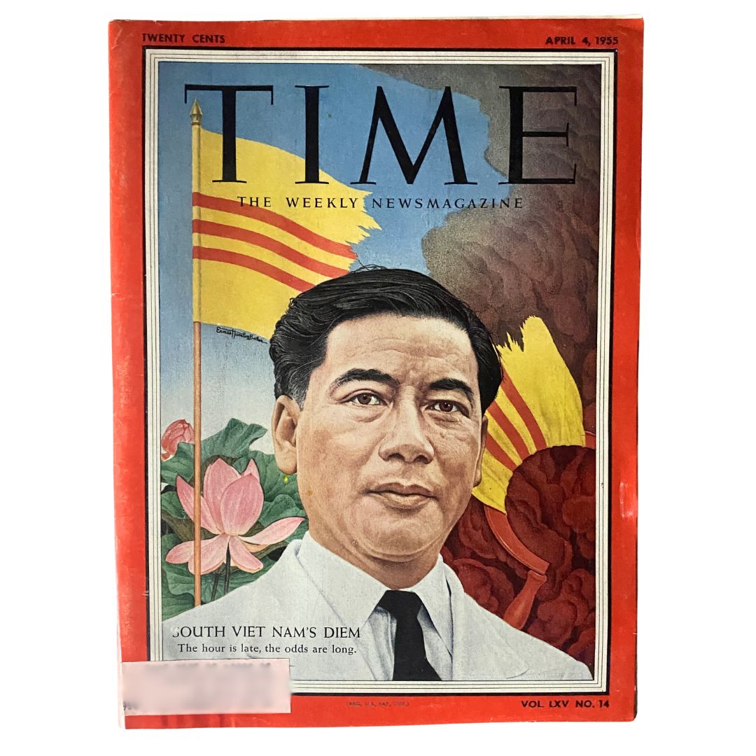 VTG Time Magazine April 4, 1955 Vol 65 No. 14 South Viet Nam's Ngô Đình Diem