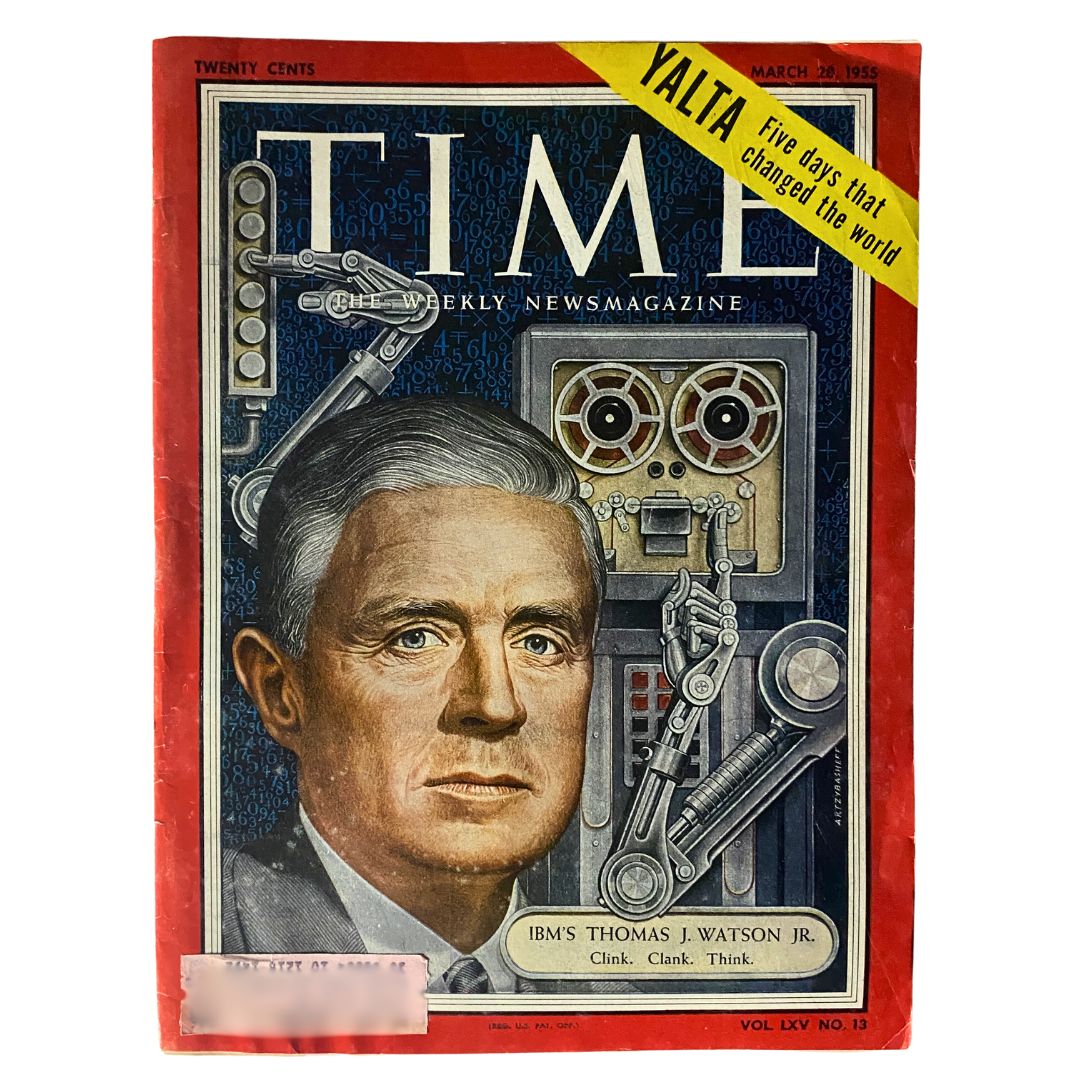 VTG Time Magazine March 28, 1955 Vol 65 No. 13 IBM's Thomas J. Watson Jr.