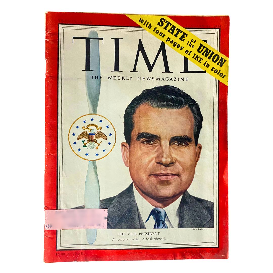 VTG Time Magazine January 18, 1954 Vol 63 No. 3 Vice Pres. Richard Nixon