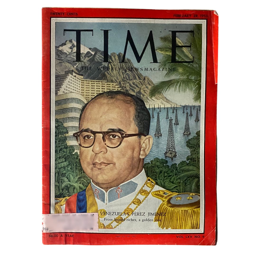 VTG Time Magazine February 28, 1955 Vol 65 No. 9 Venezuela's Perez Jimenez