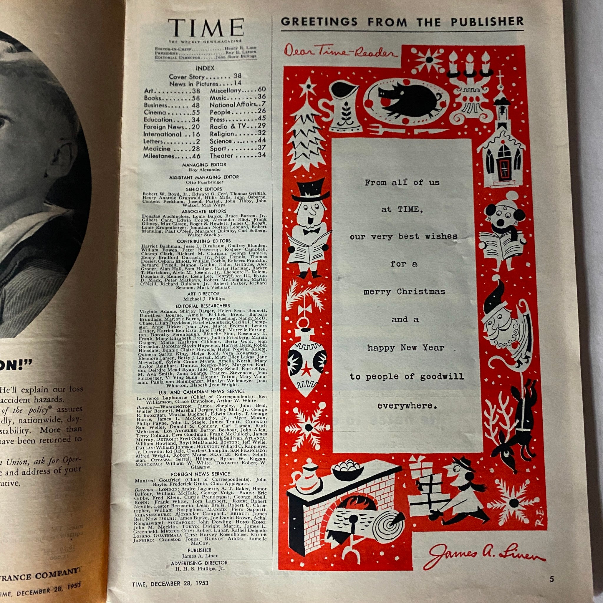 VTG Time Magazine December 28, 1953 Vol 26 Grandma Moses