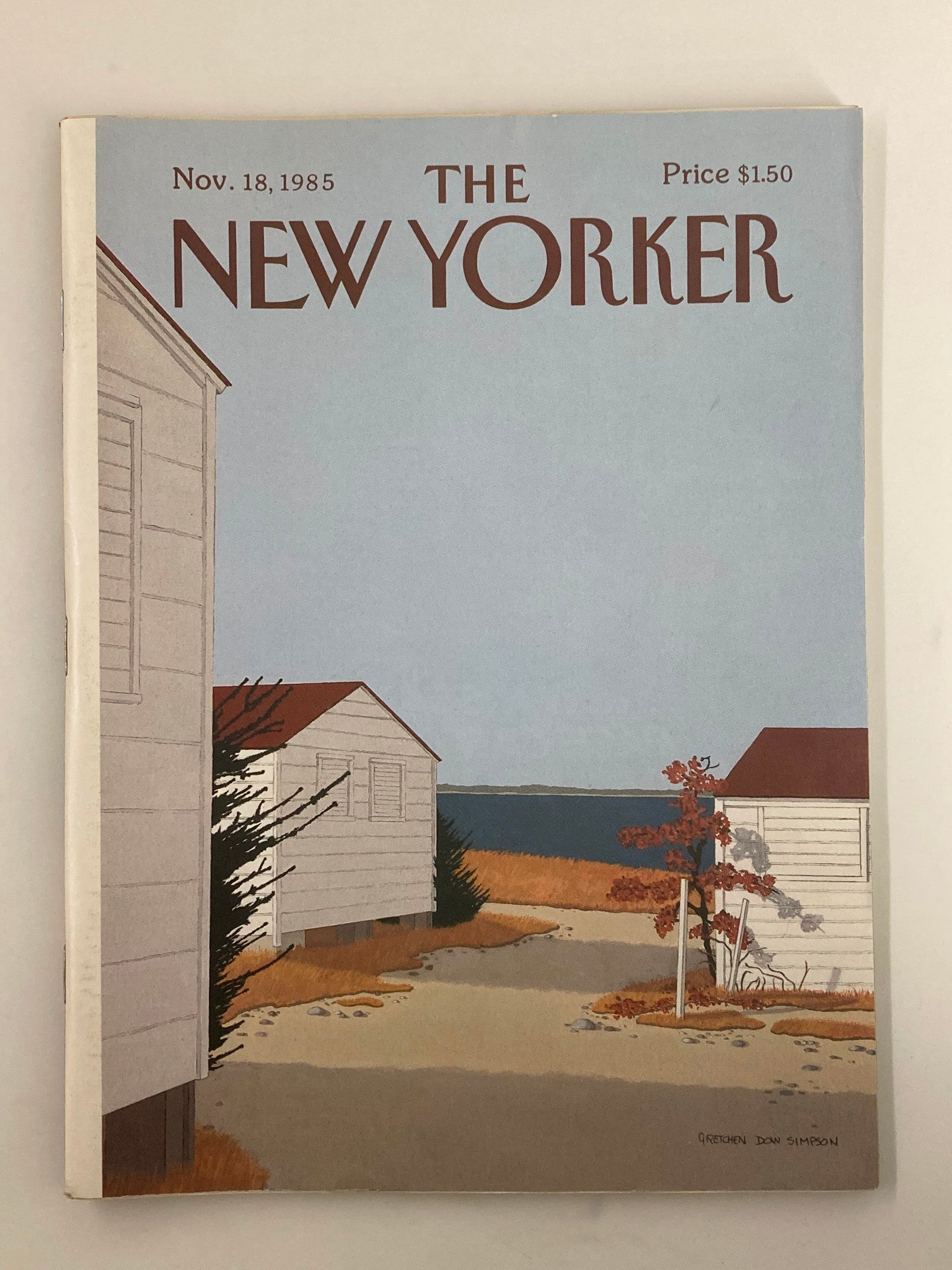 The New Yorker Full Magazine November 18 1985 By The Shore by Gretchen D Simpson