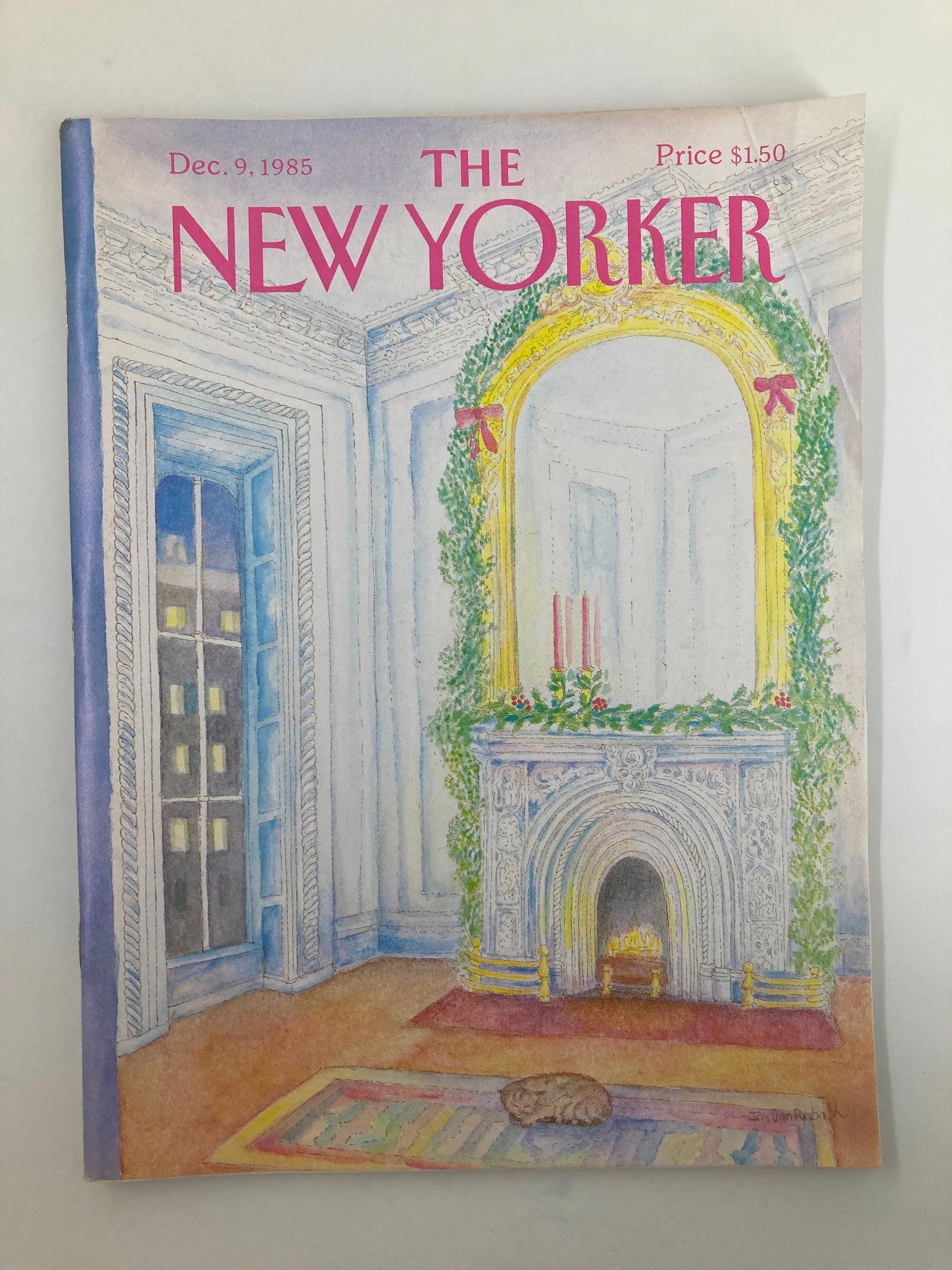 The New Yorker Full Magazine December 9 1985 Mirror Wreath by Iris Van Rynbach