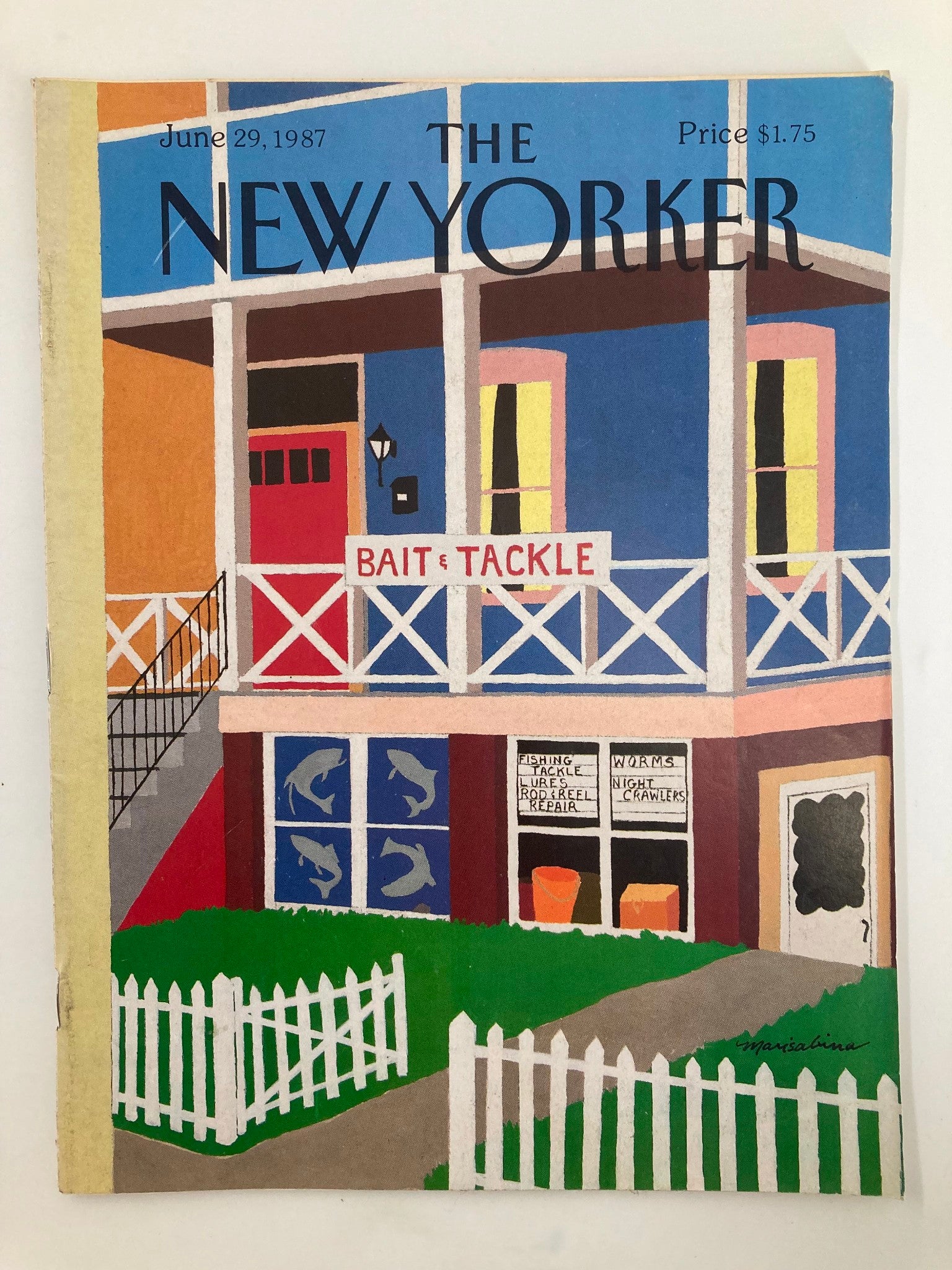 The New Yorker Full Magazine June 29 1987 Bait & Tackle by Marisabina Russo