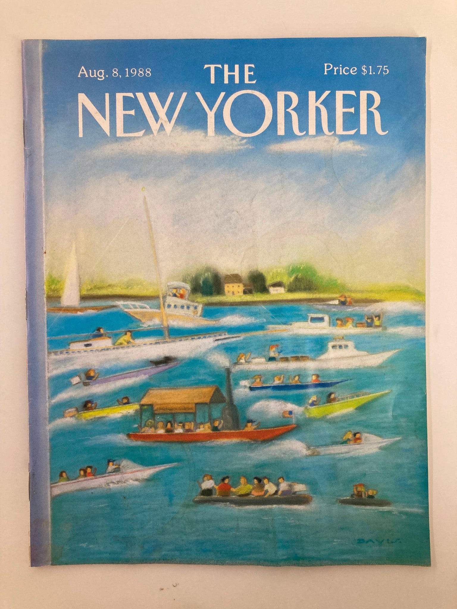 The New Yorker Full Magazine August 8 1988 A Boat Race by Susan Davis No Label