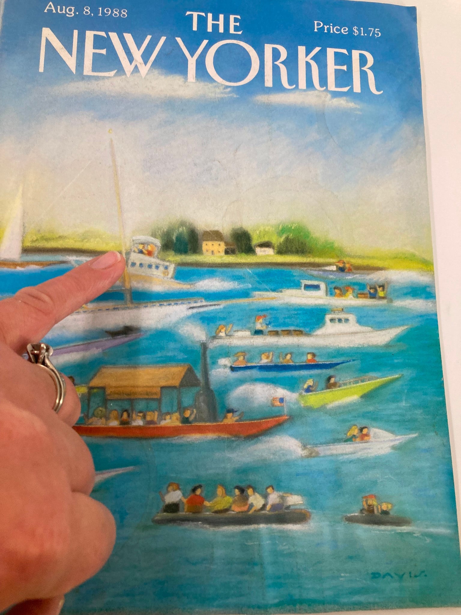 The New Yorker Full Magazine August 8 1988 A Boat Race by Susan Davis No Label