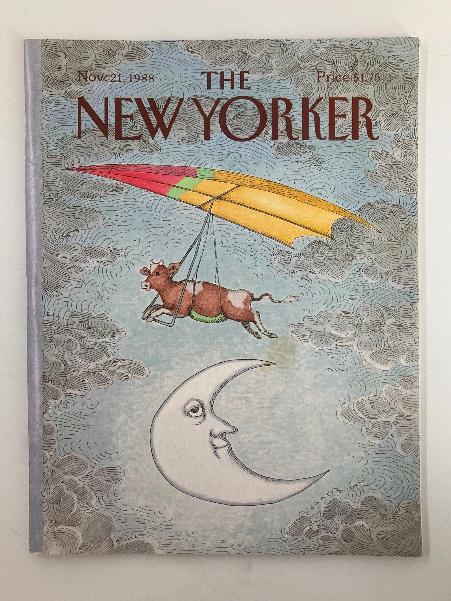 The New Yorker Full Magazine November 21 1988 Cow and the Moon by John O'Brien