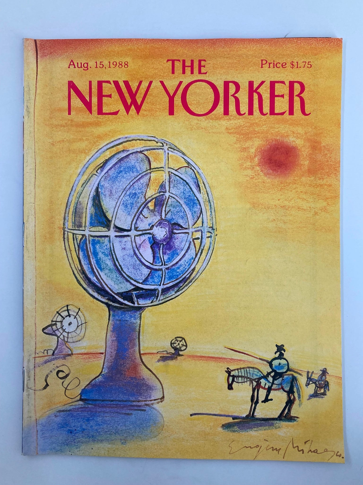 The New Yorker Full Magazine August 15 1988 Giant Fan by Eugene Mihaesco