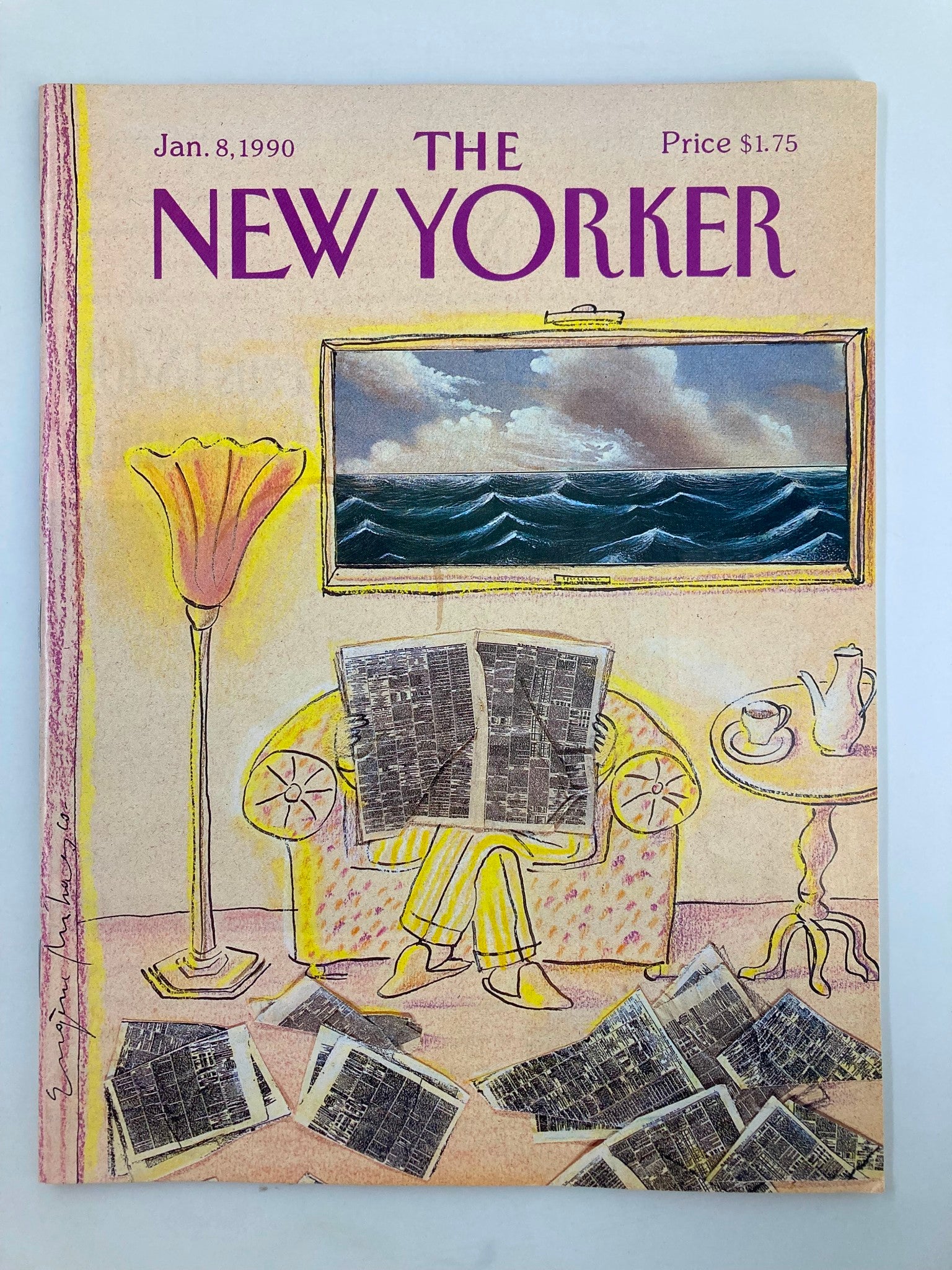 The New Yorker Full Magazine January 8 1990 Newspaper Ads by Eugene Mihaesco