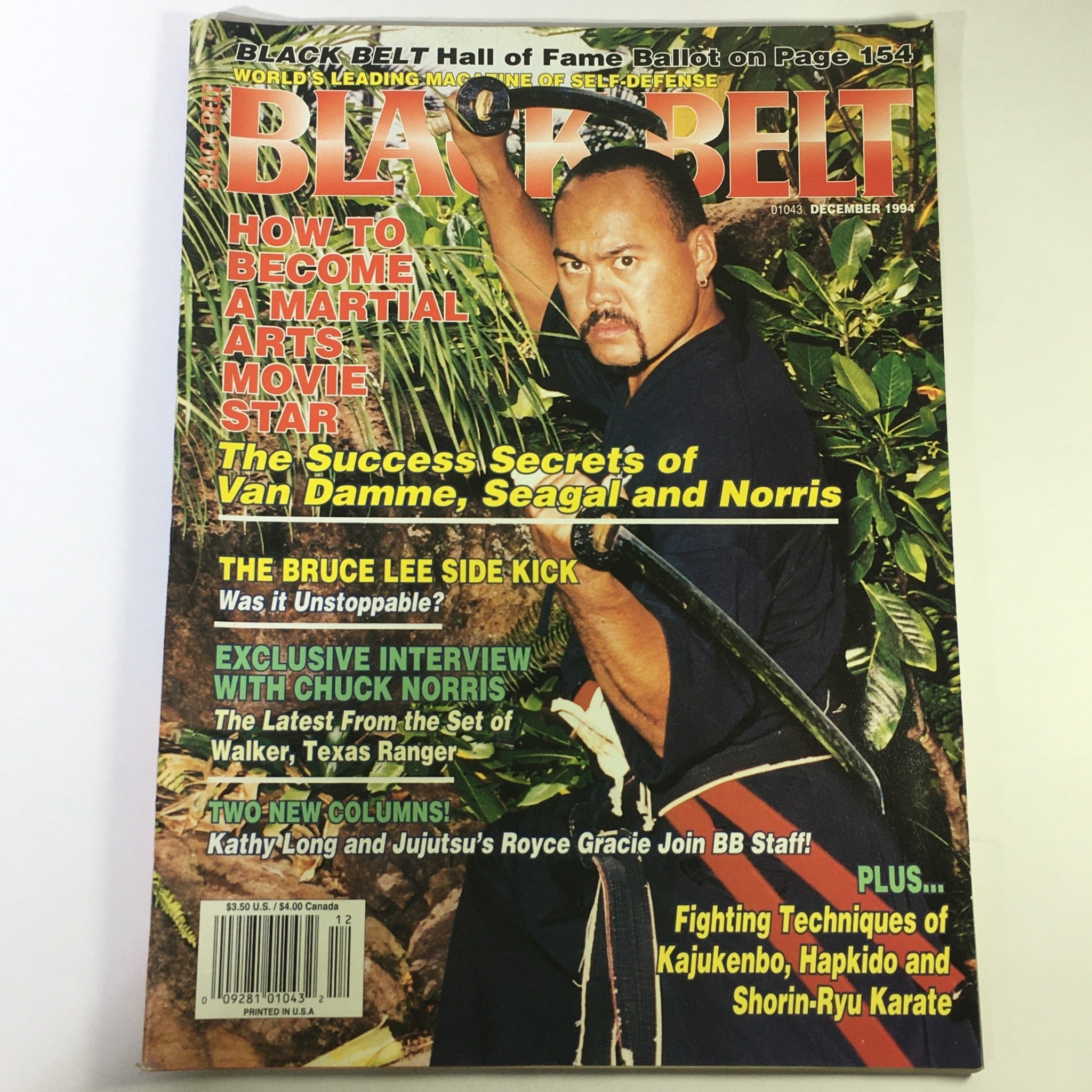 Blackbelt Magazine December 1994 - Jean-Claude Van Damme / Steven Seagal